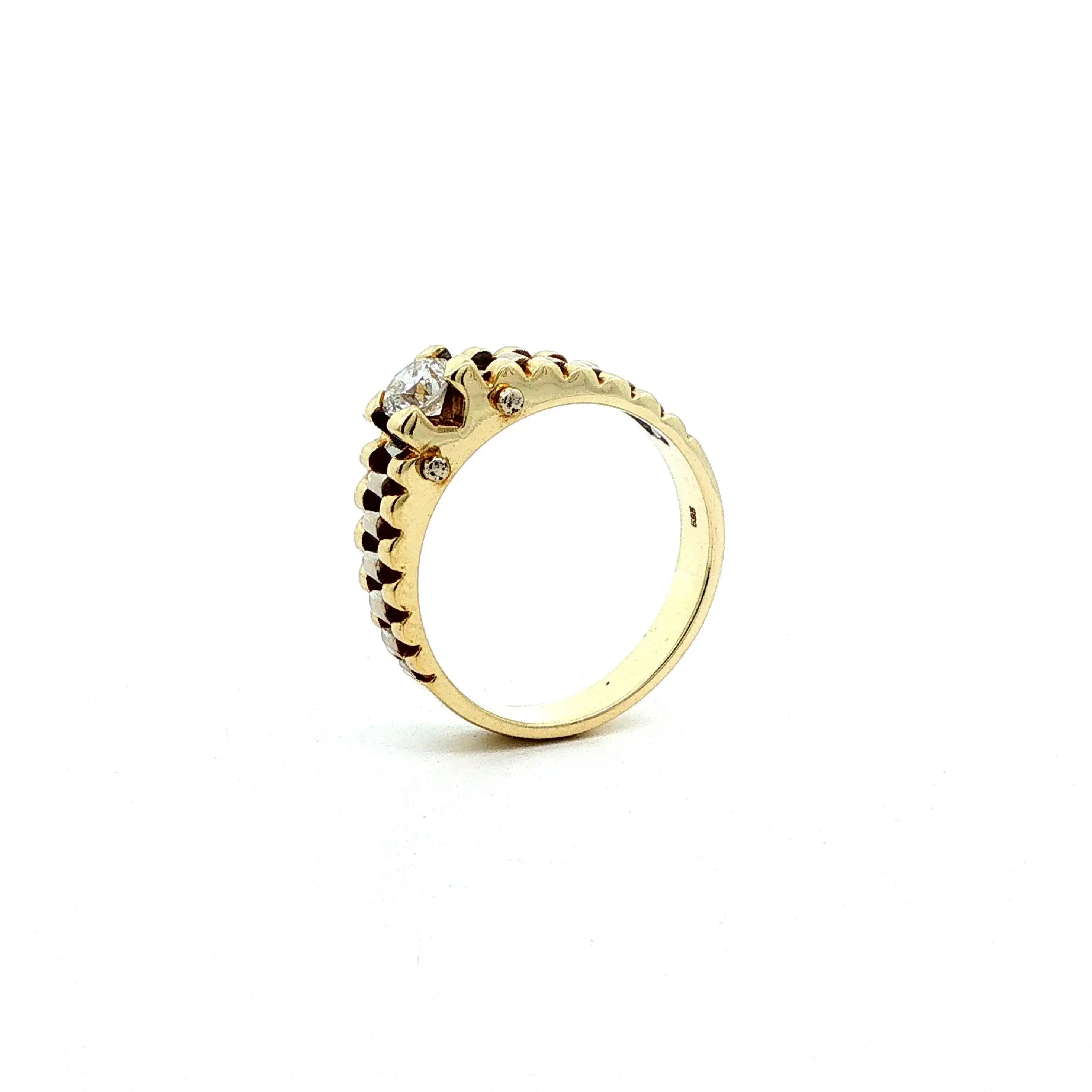 Ring Bicolor mit Brillant Ring Bicolor mit Brillant