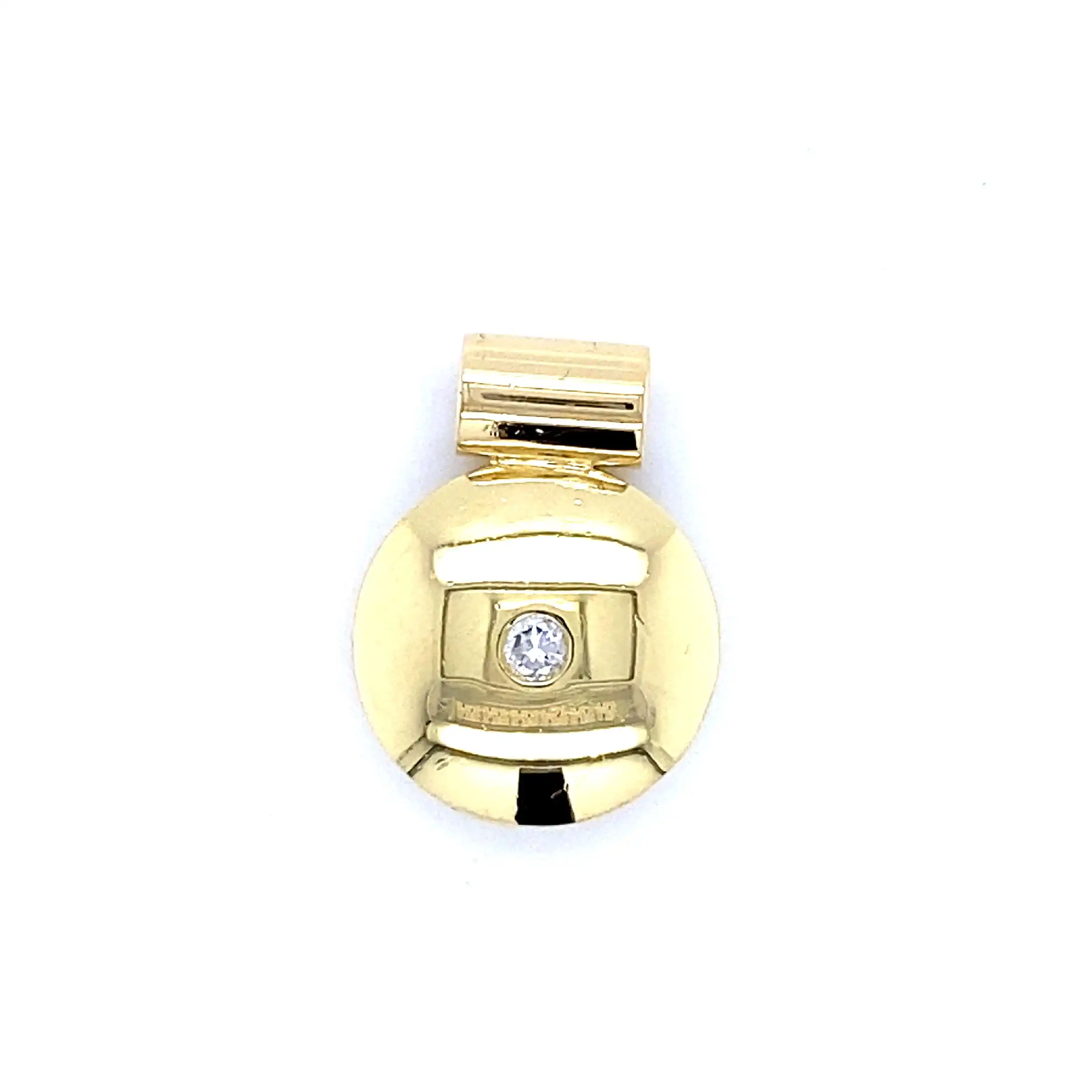 Anhänger Gelbgold "Quinn" mit Brillant, graviert mit 0,07ct Anhänger Gelbgold "Quinn" mit Brillant, graviert mit 0,07ct