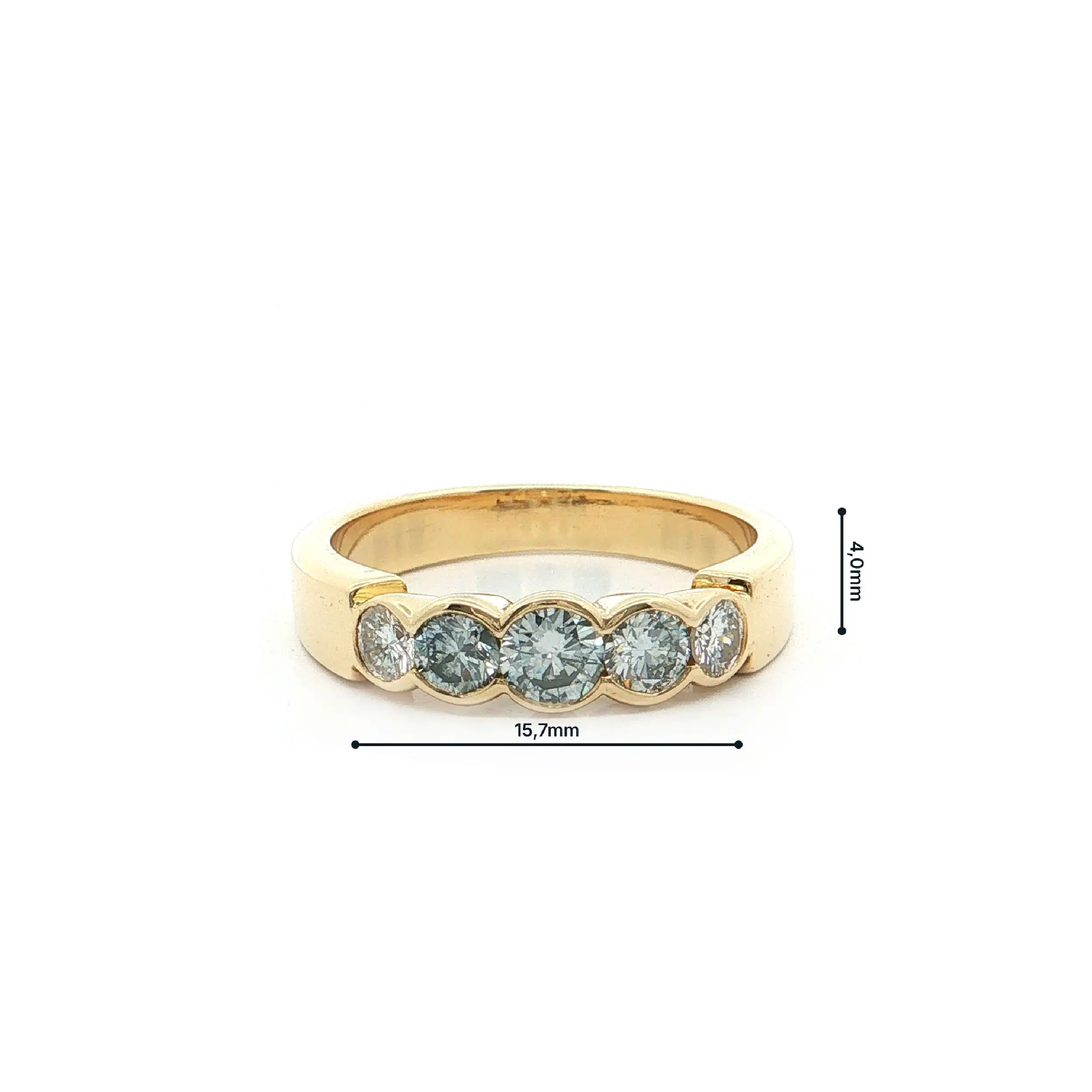 Ring Gelbgold mit Brillanten