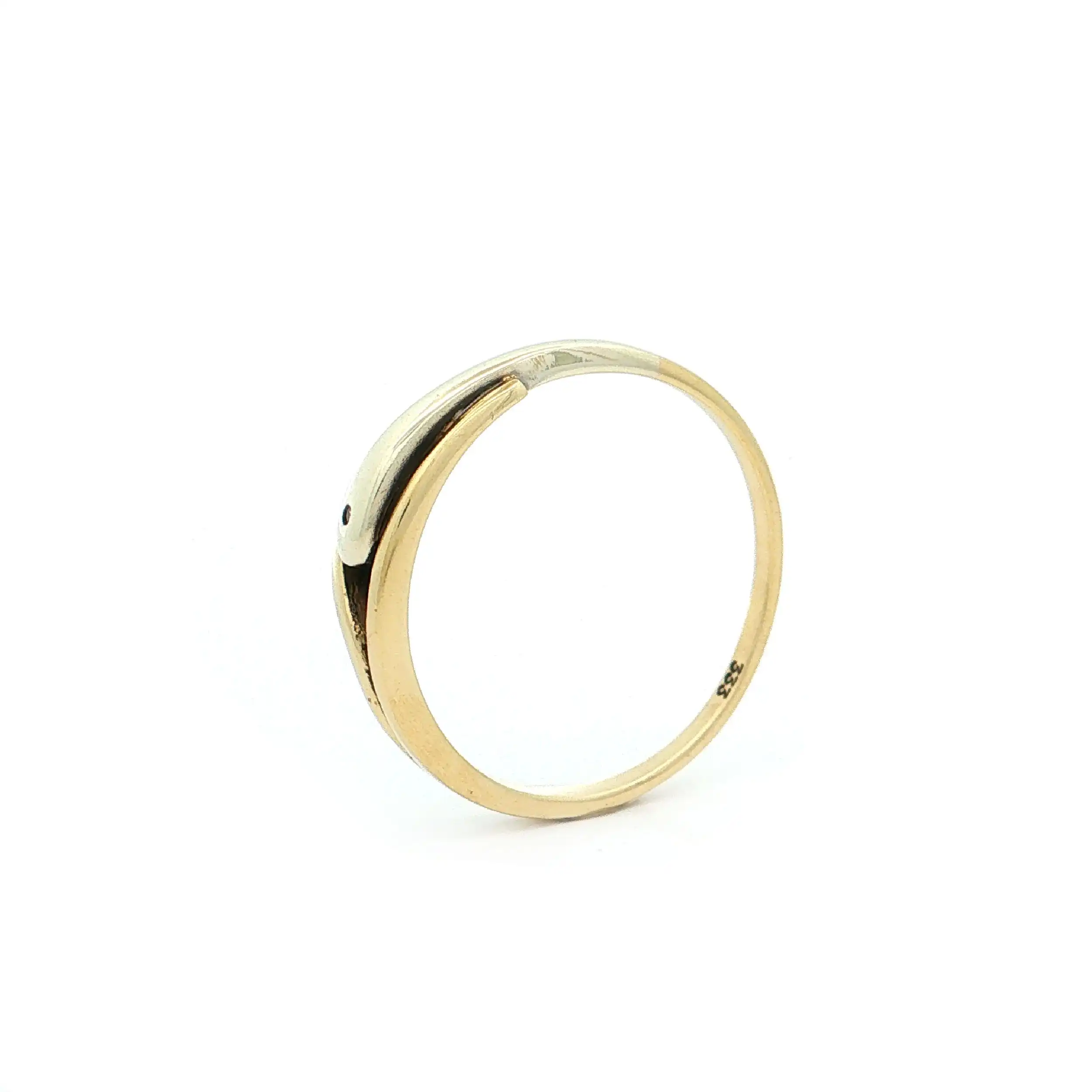Ring Bicolor mit Diamant