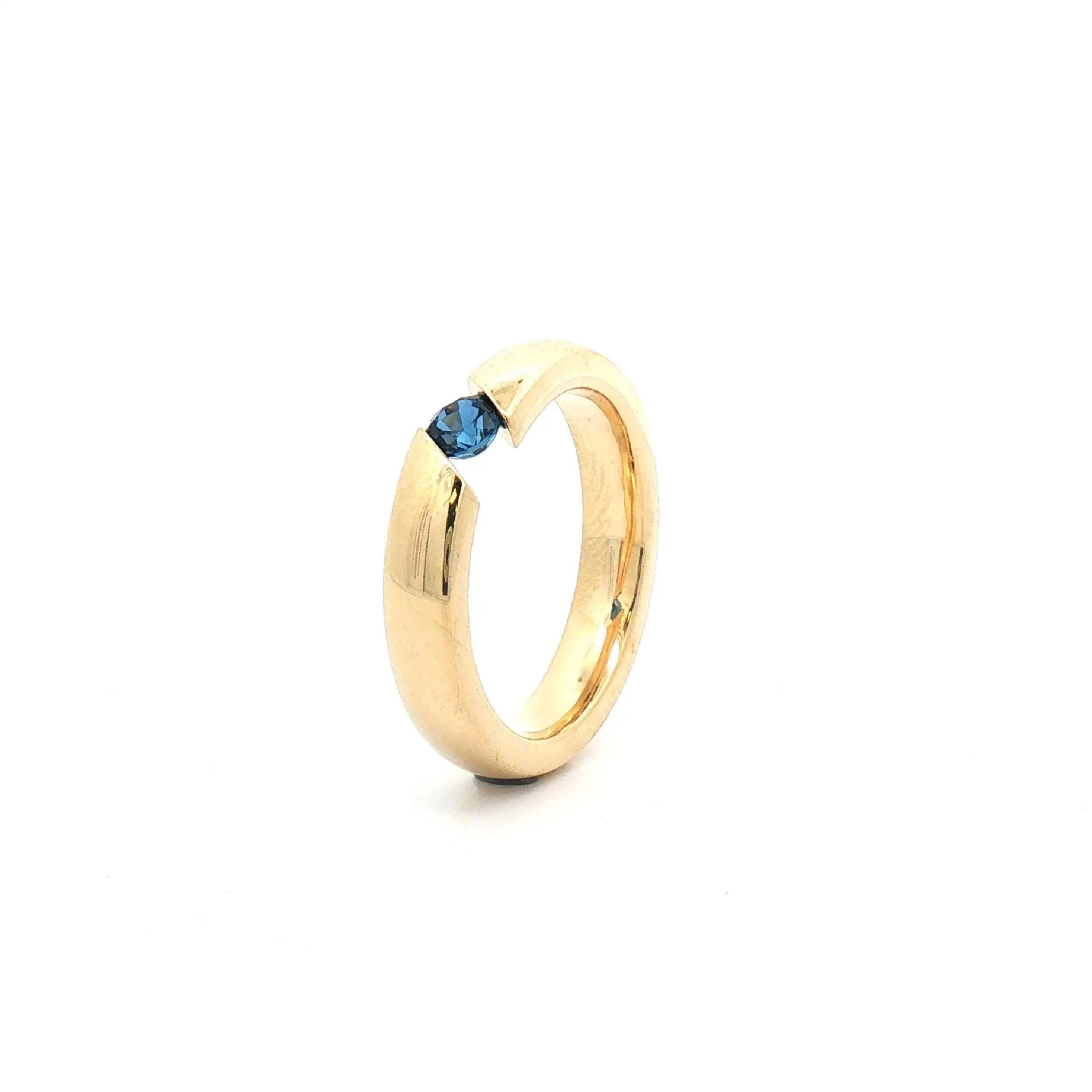 Ring Gelbgold mit Saphir