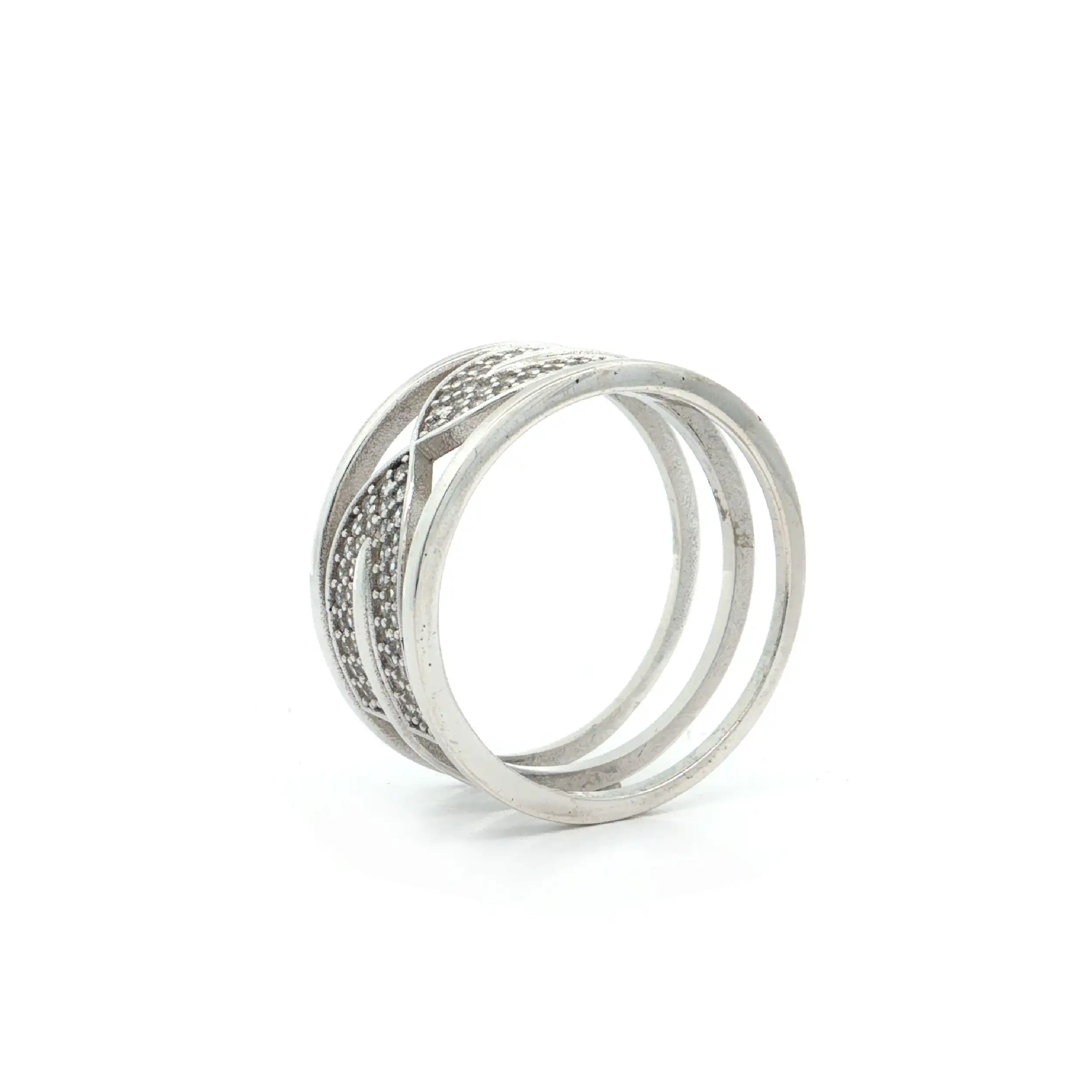 Ring Silber mit Zirkoniasteinchen