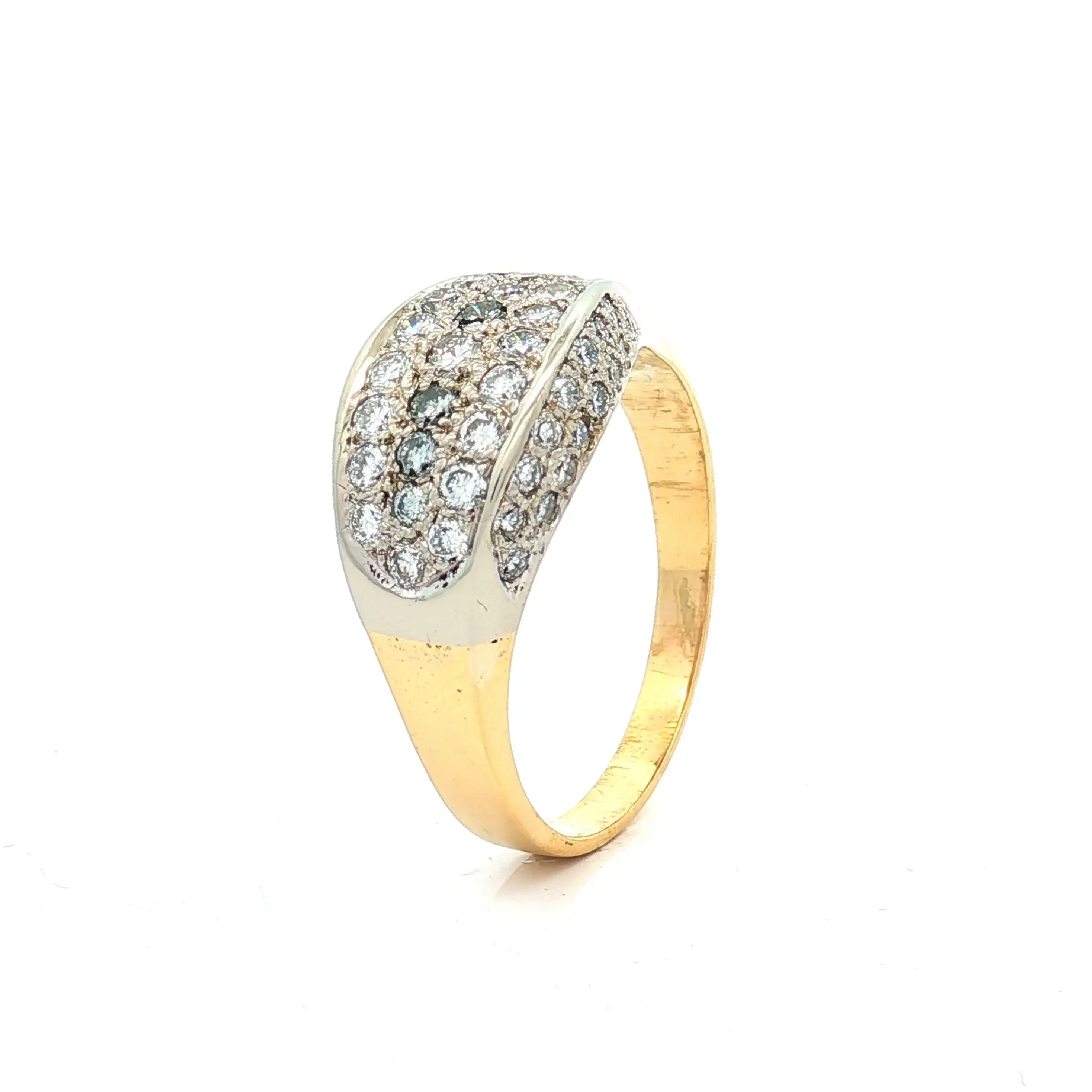 Ring Bicolor mit Brillanten