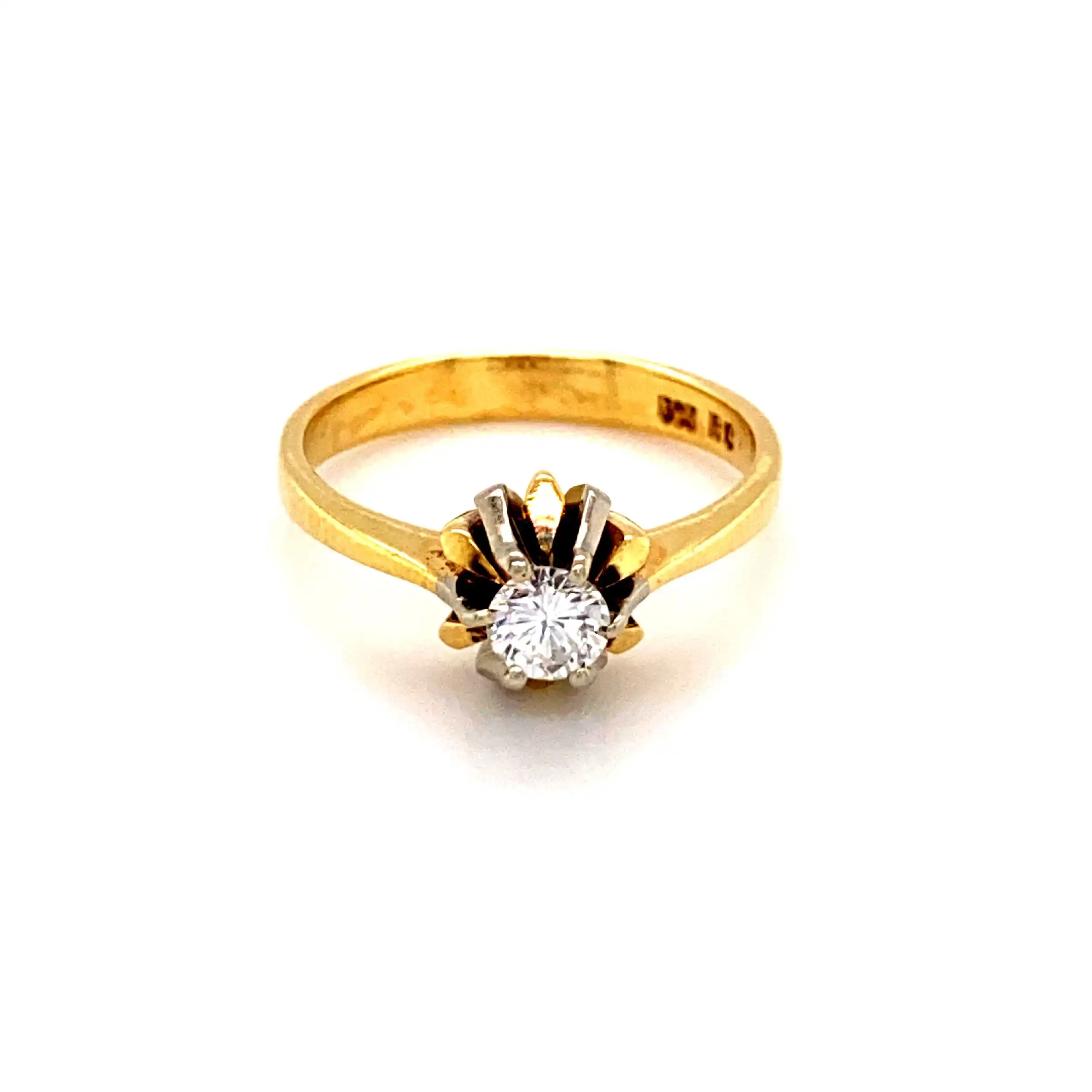 Ring Bicolor mit Brillant Ring Bicolor mit Brillant