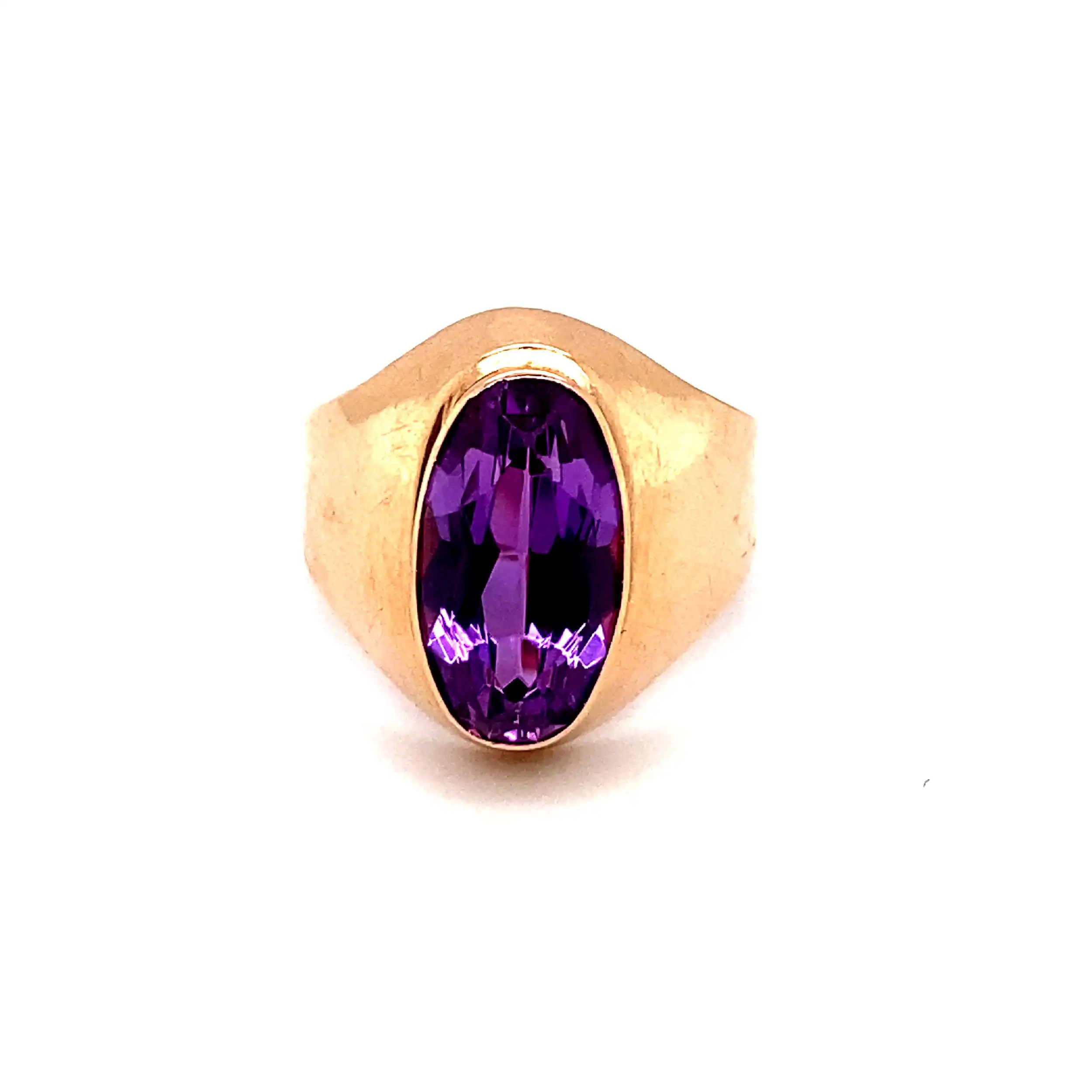 Ring Rotgold mit synthetischerm Korund
