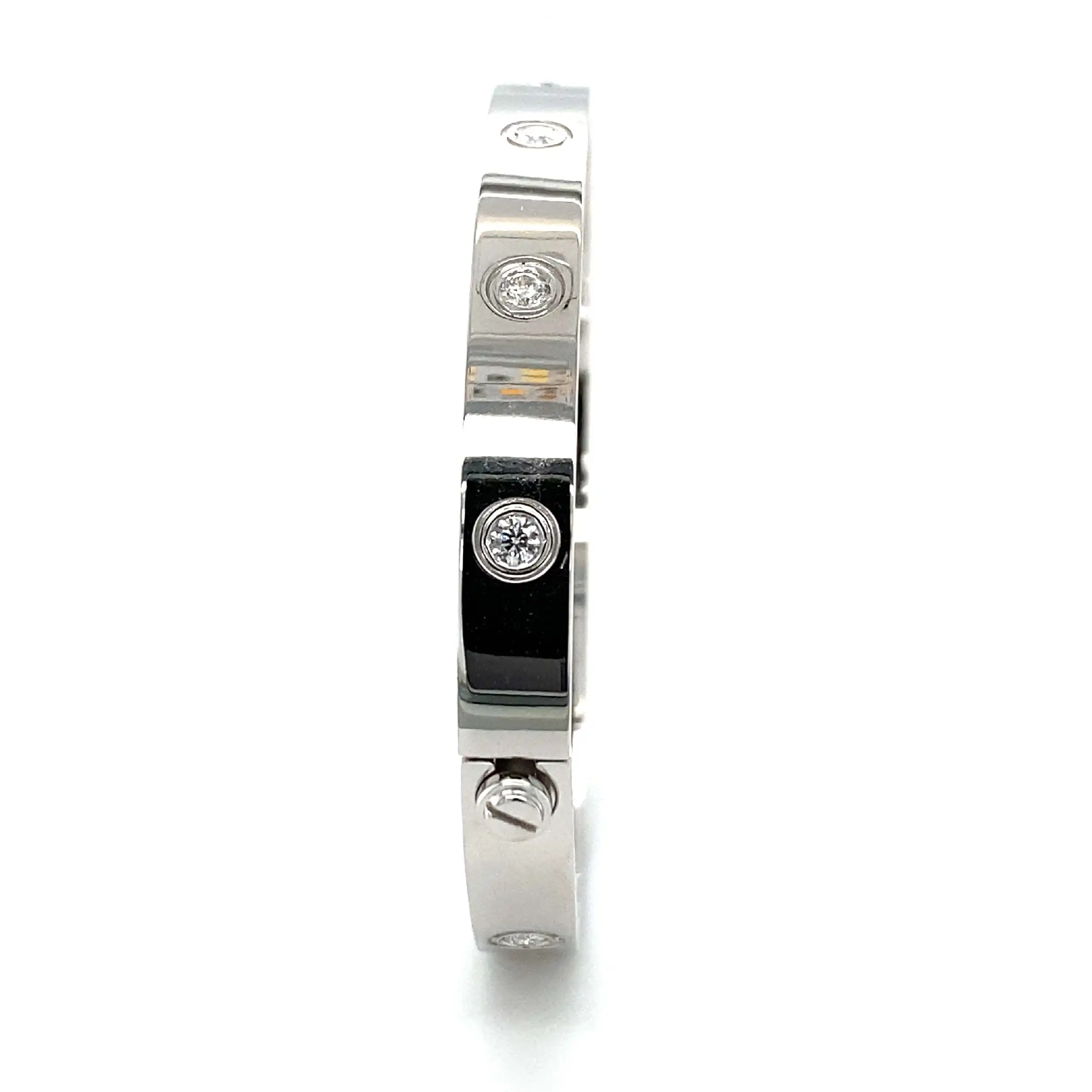 Cartier Love Armreif Weißgold mit Brillanten