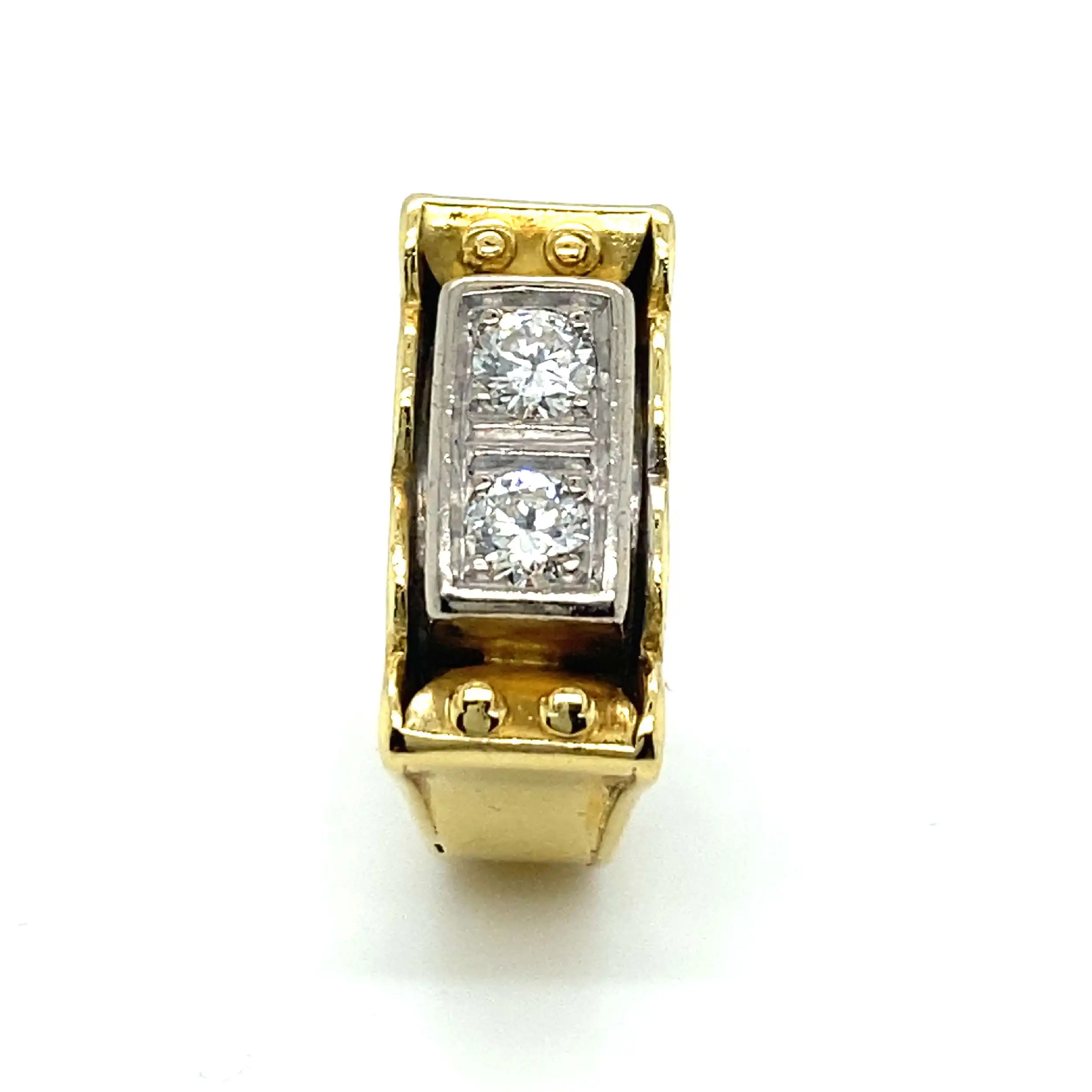 Ring Bicolor mit Brillanten
