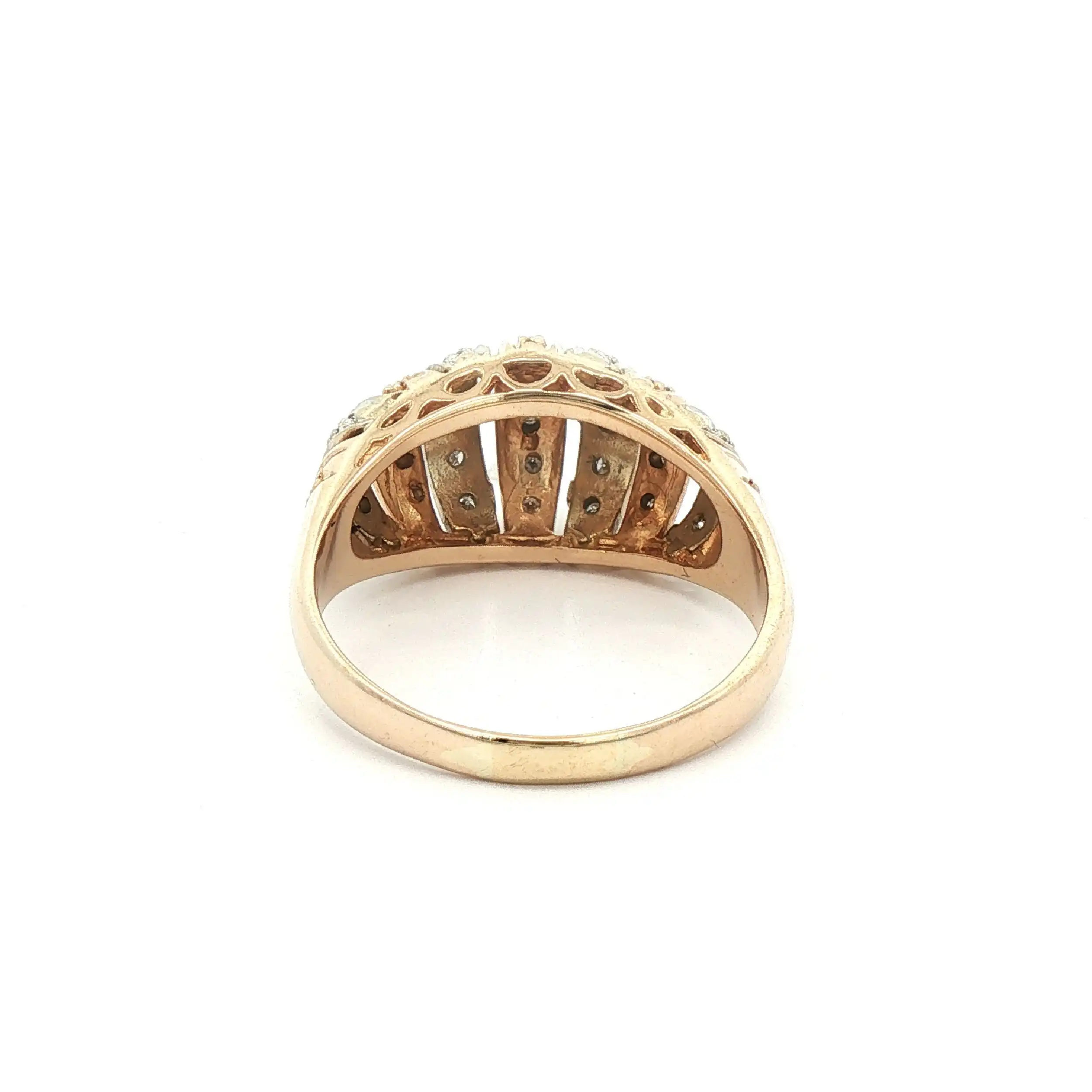 Ring Bicolor mit Diamanten