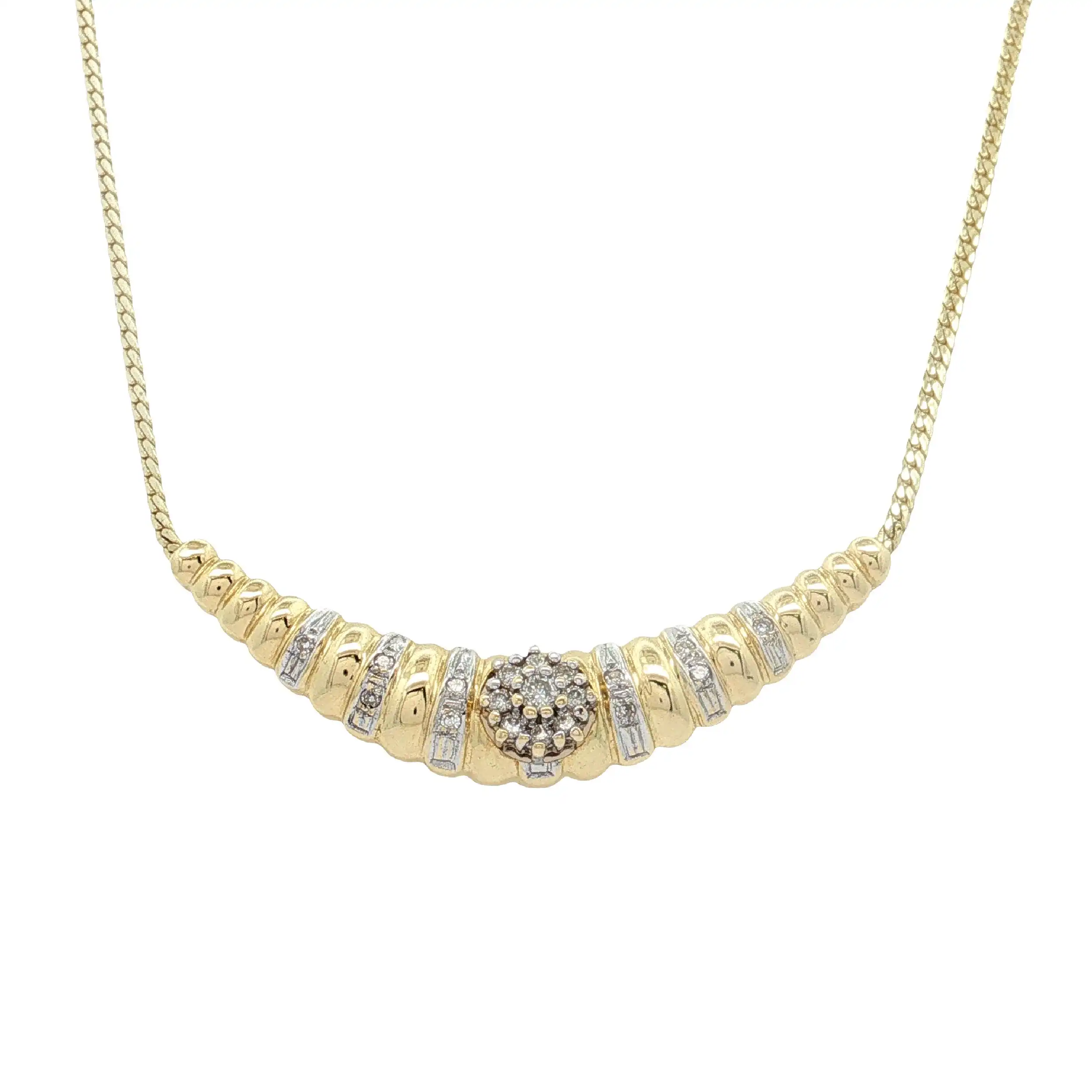 Collier Bicolor mit Brillanten Collier Bicolor mit Brillanten