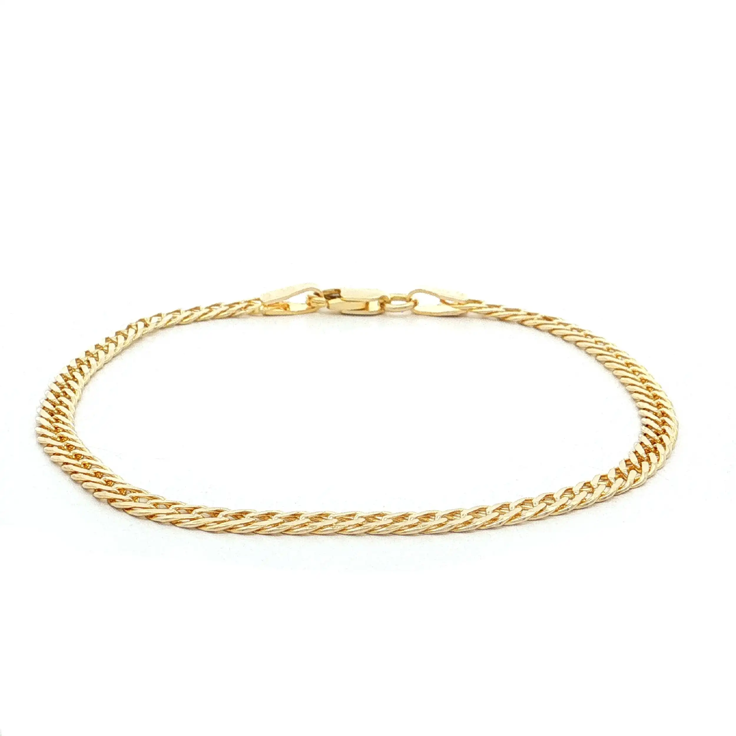 Doppelpanzerarmband Gelbgold