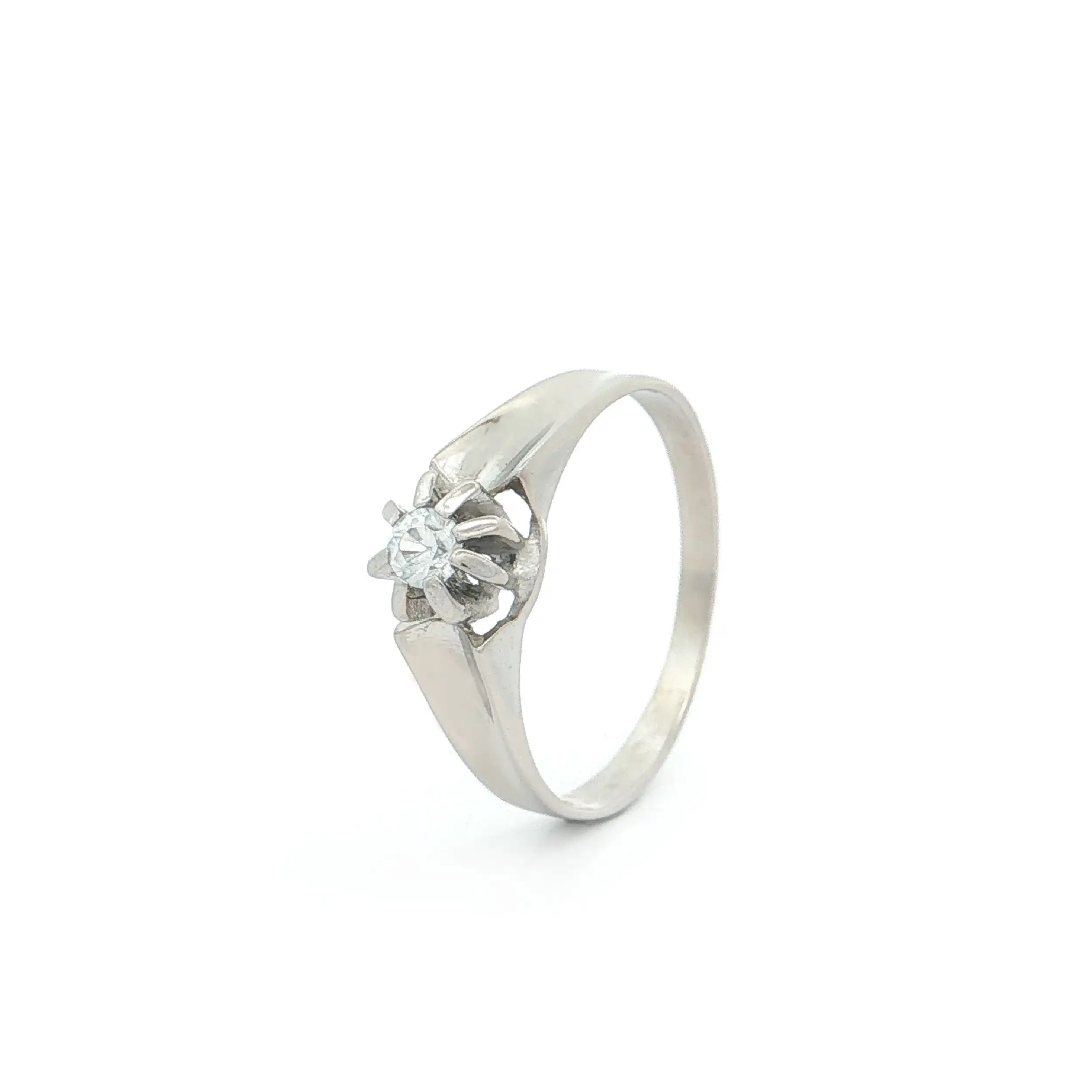 Ring Weißgold mit Zirkonia Ring Weißgold mit Zirkonia
