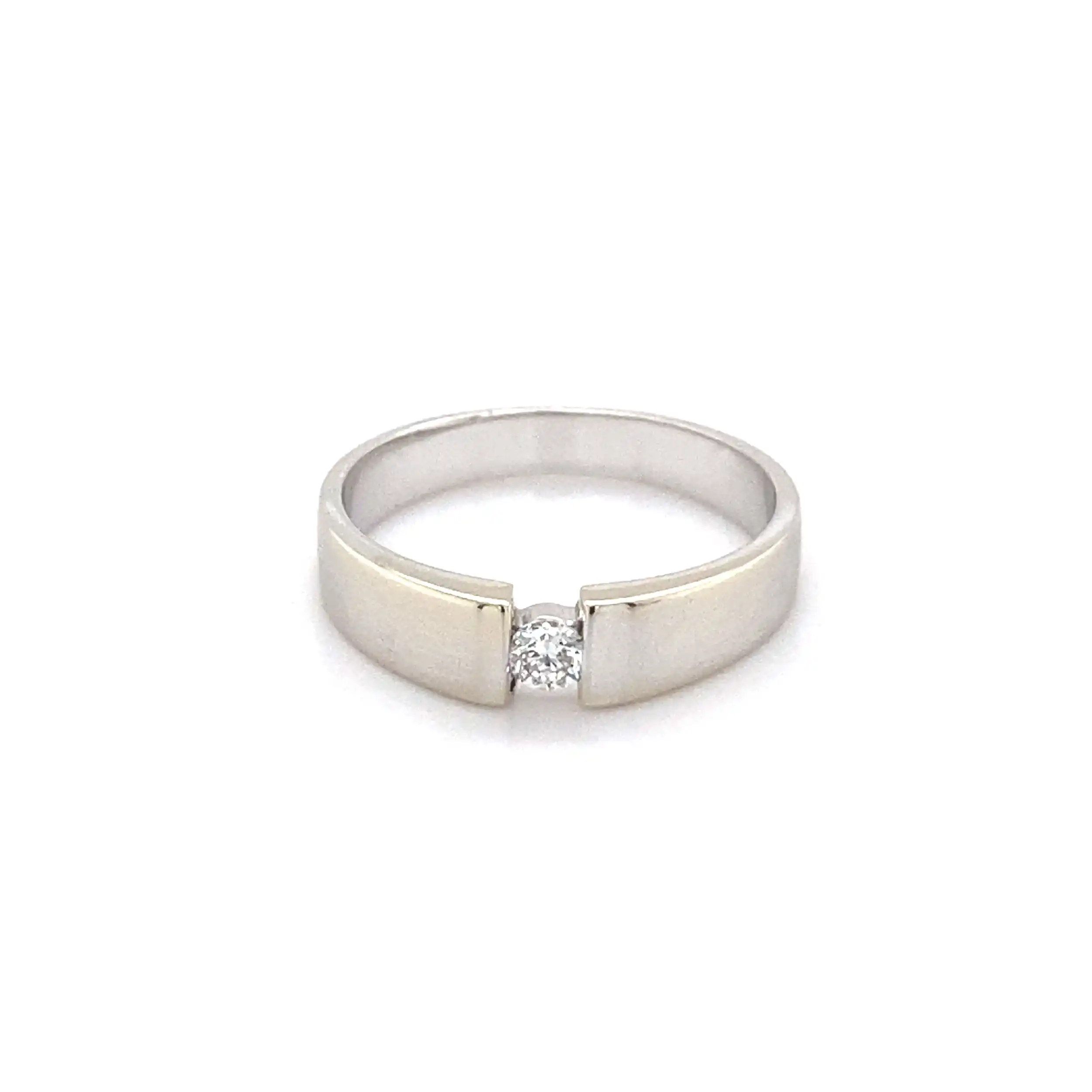 Ring Weißgold mit Brillant Ring Weißgold mit Brillant