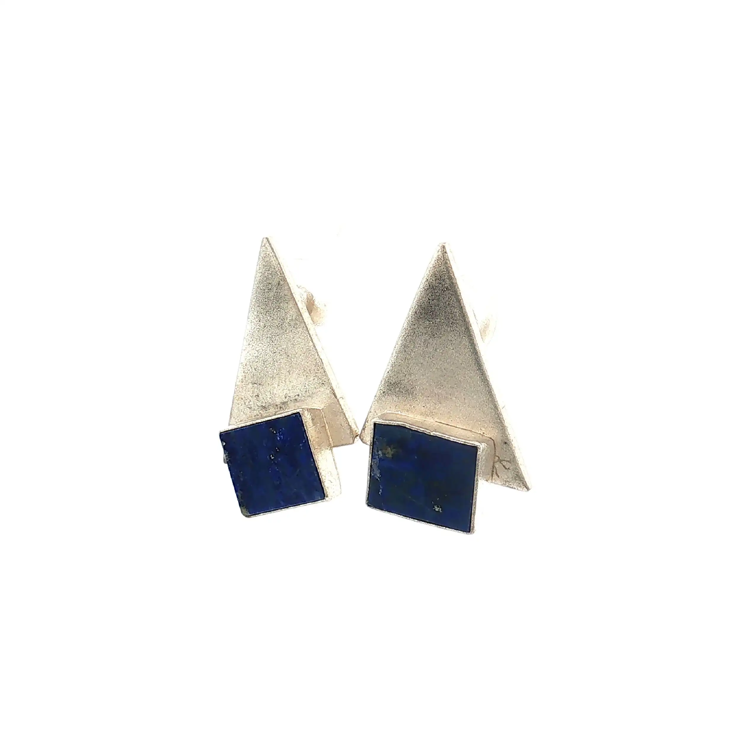 Paar Ohrstecker Silber mit Lapislazuli