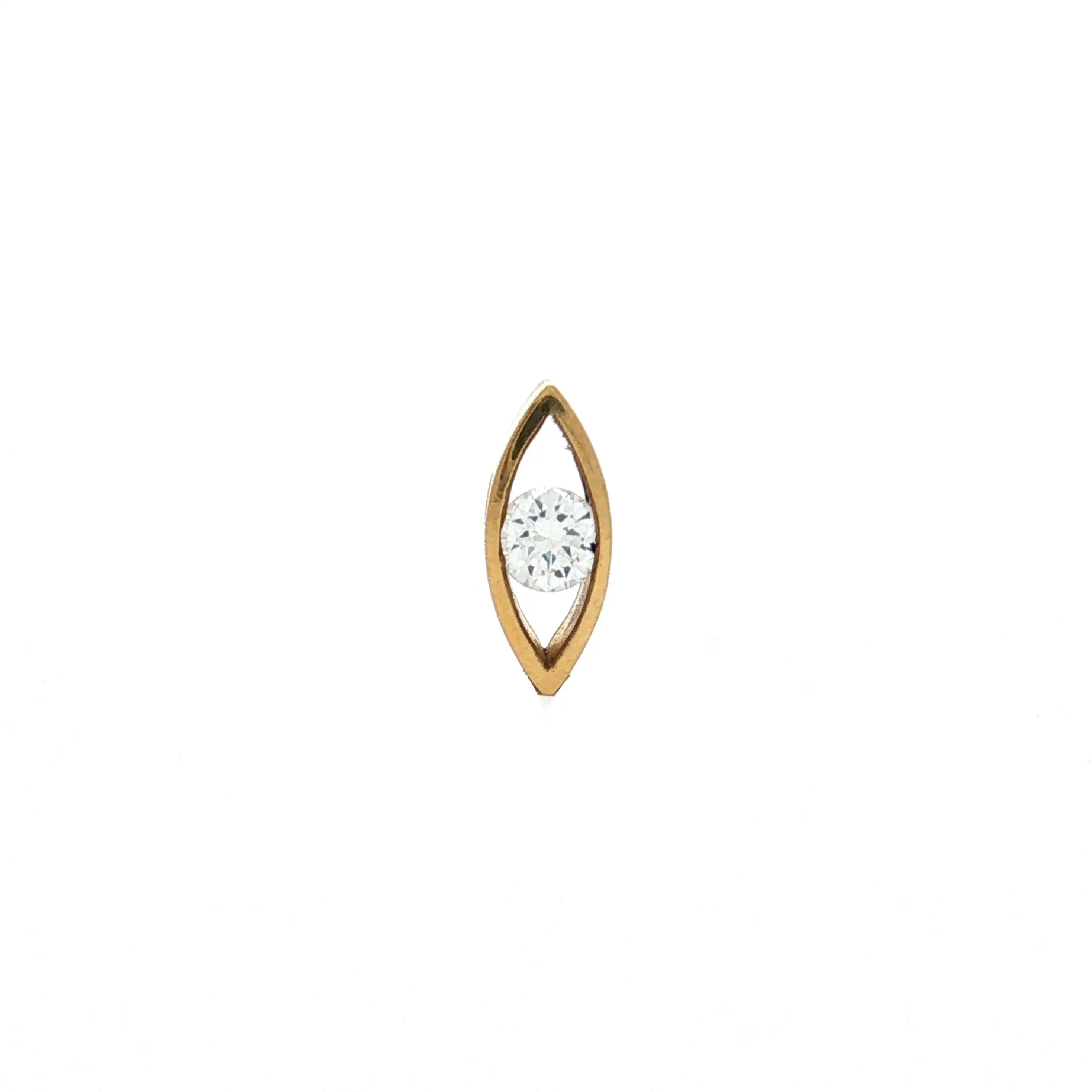 Anhänger Gelbgold Niessing mit Brillant Solitär Anhänger Gelbgold Niessing mit Brillant Solitär