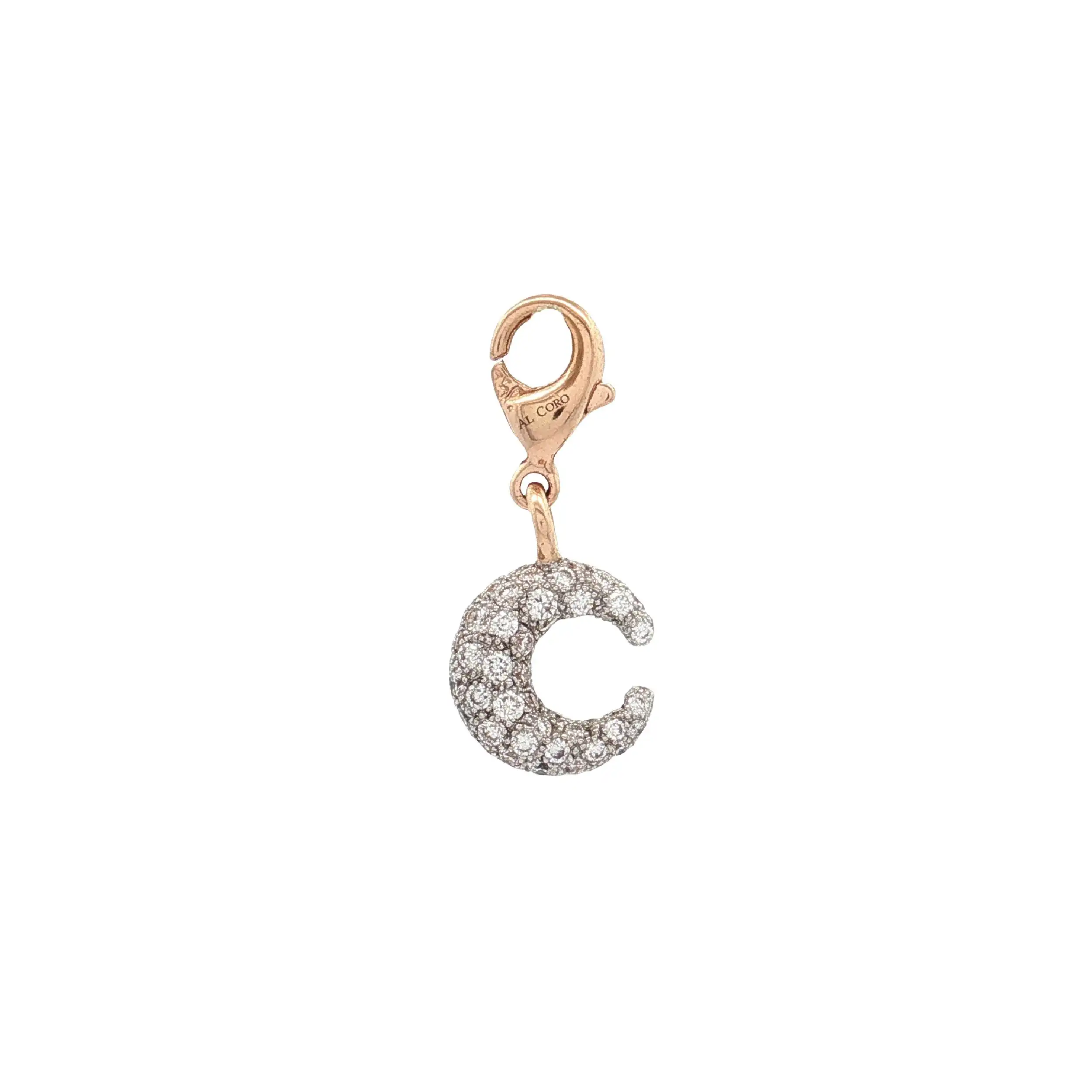 Charm Bicolor Al Coro mit Brillanten Charm Bicolor Al Coro mit Brillanten