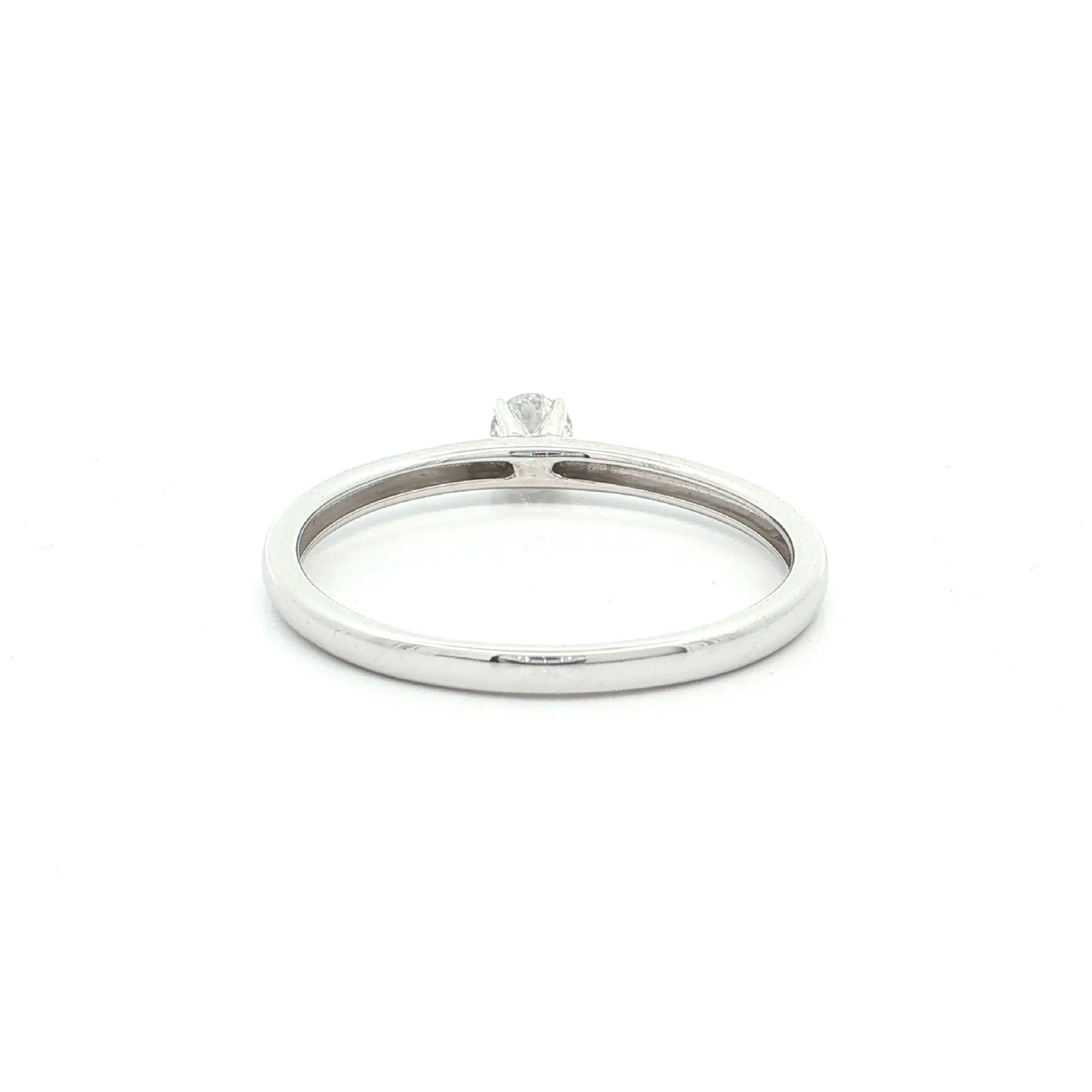 Solitärring Weißgold mit Brillant 0,20ct