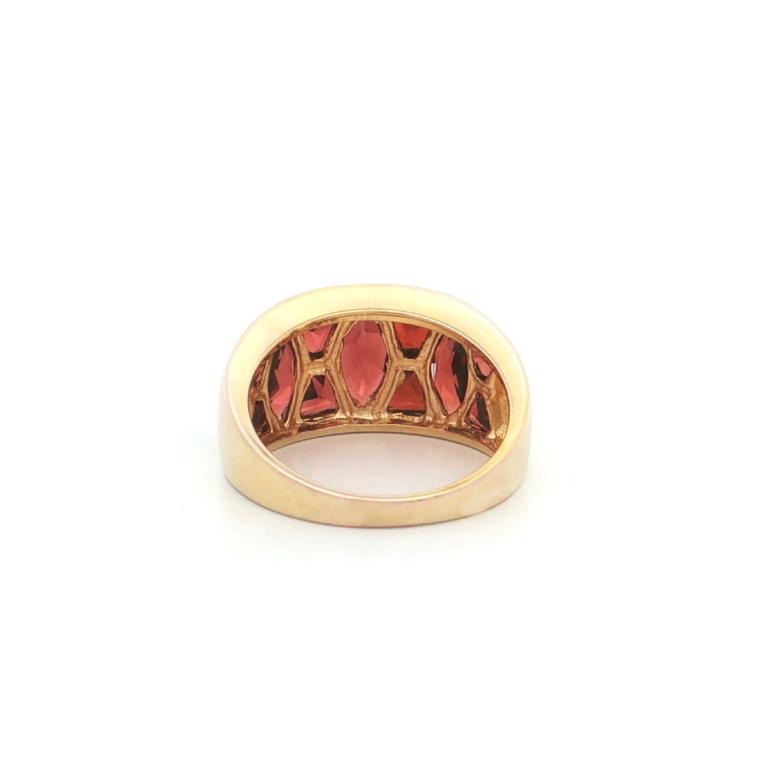 Ring Silber vergoldet mit Rhodolith