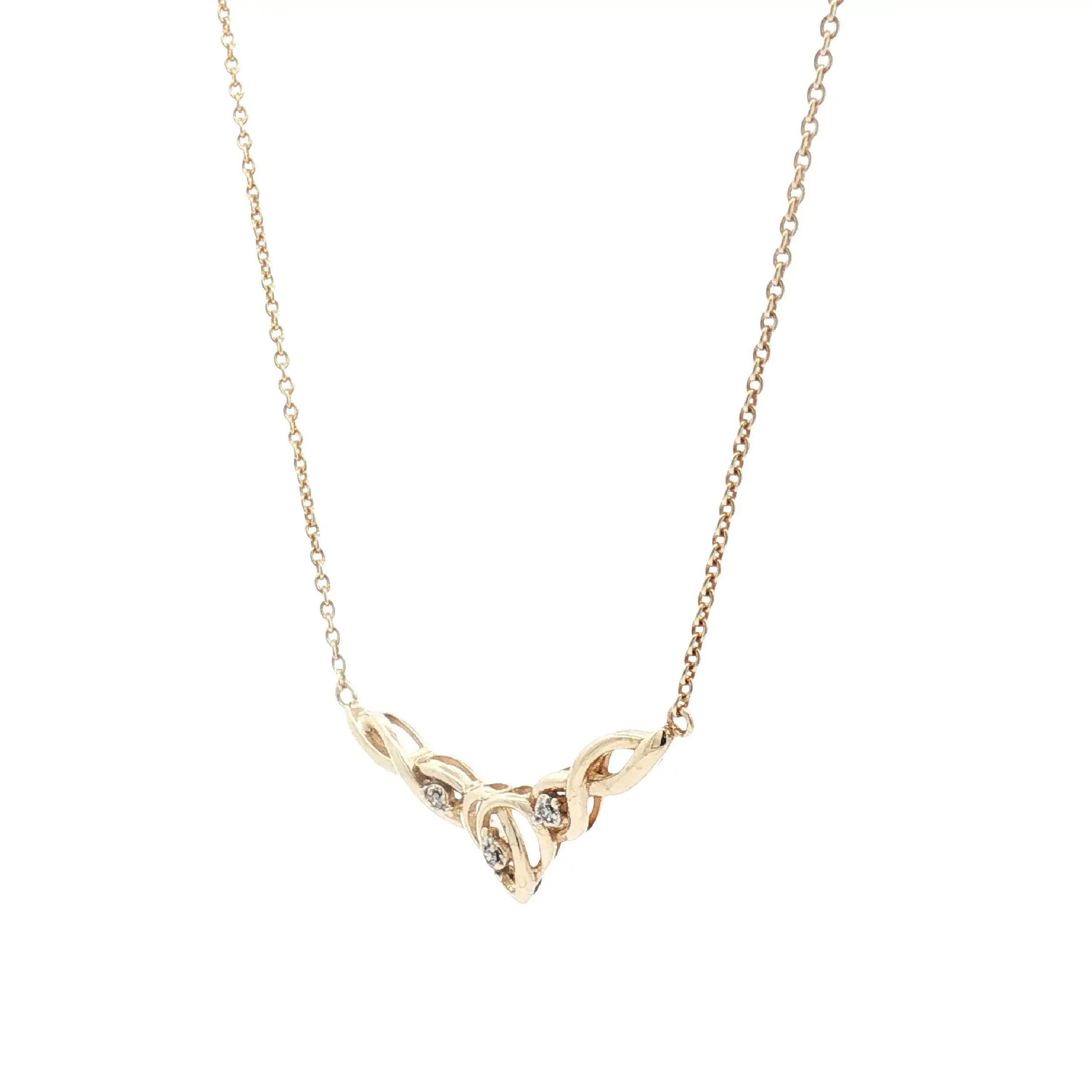 Collier Gelbgold mit Zirkonia