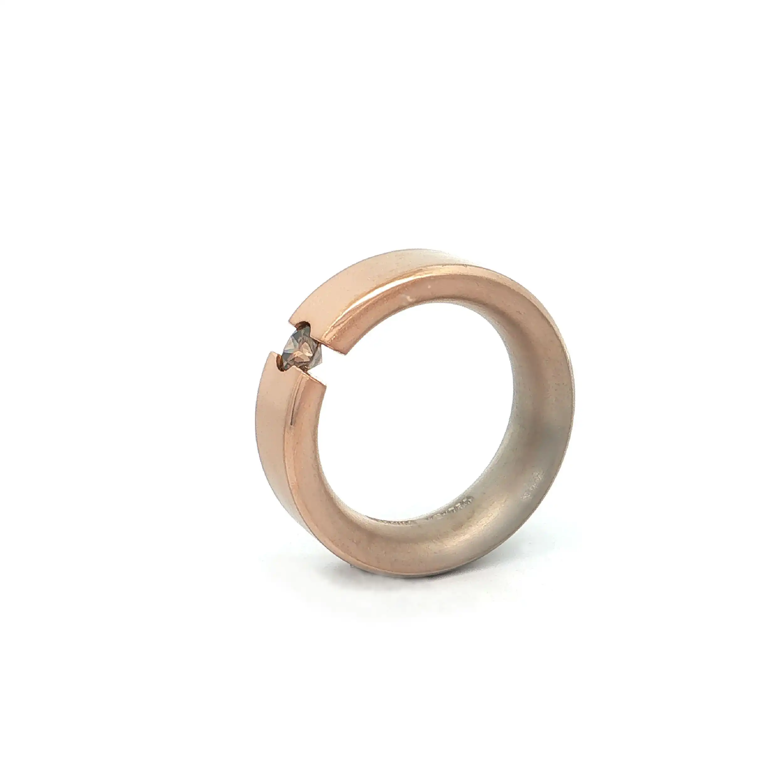 Niessing Aura Spannring aus 750er Gold mit braunem Diamant Niessing Aura Spannring aus 750er Gold mit braunem Diamant