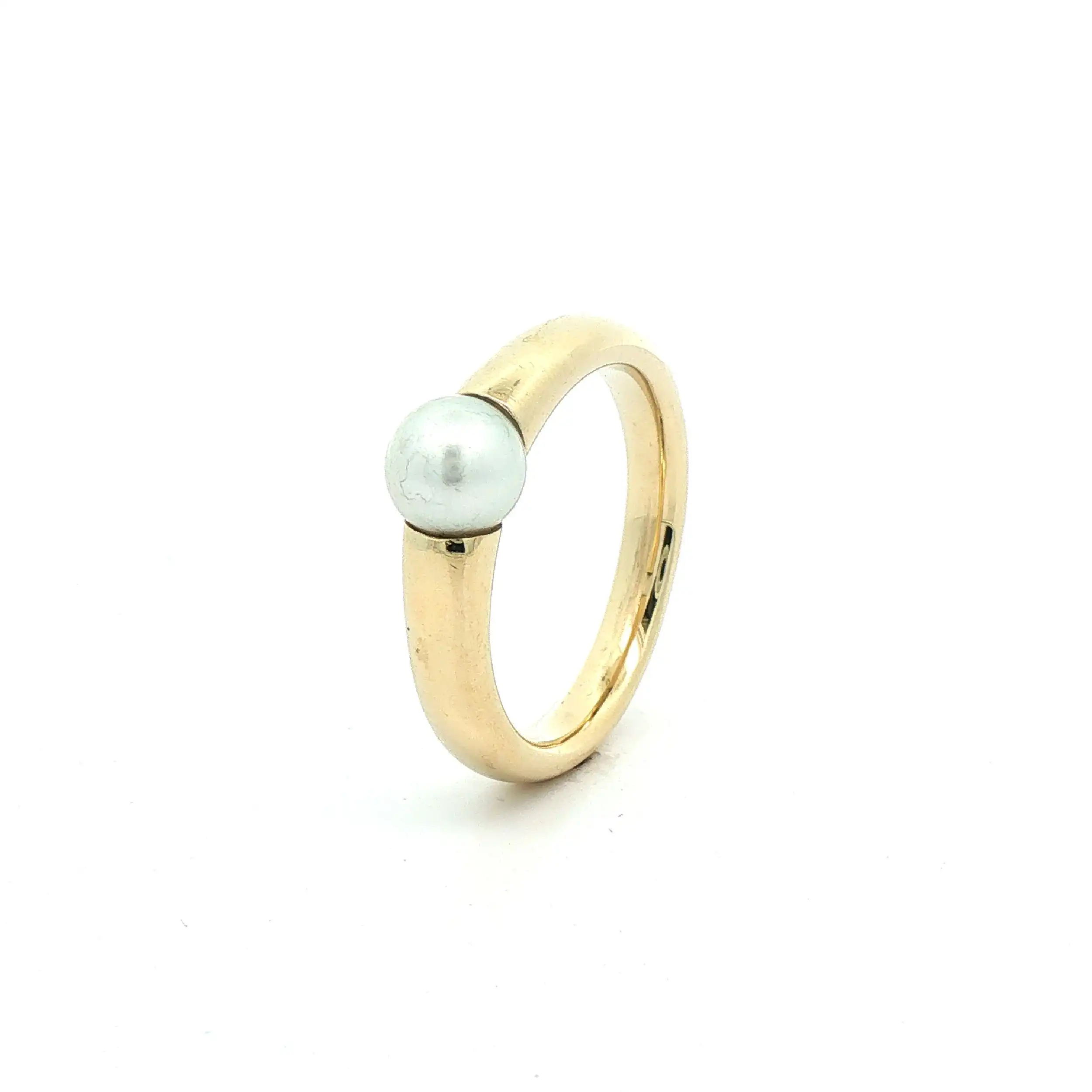 Ring Gelbgold mit Perle Ring Gelbgold mit Perle