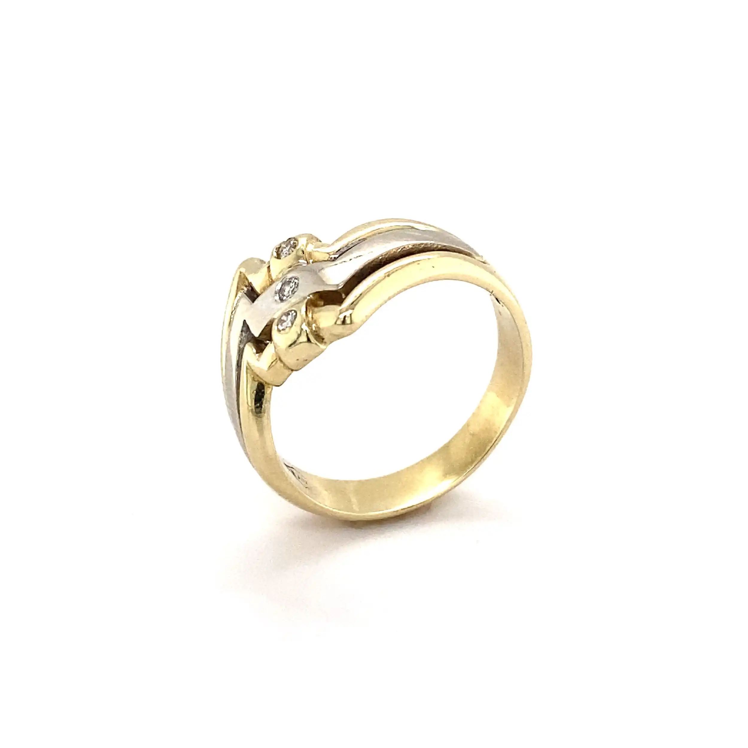 Ring Bicolor mit Brillanten Ring Bicolor mit Brillanten