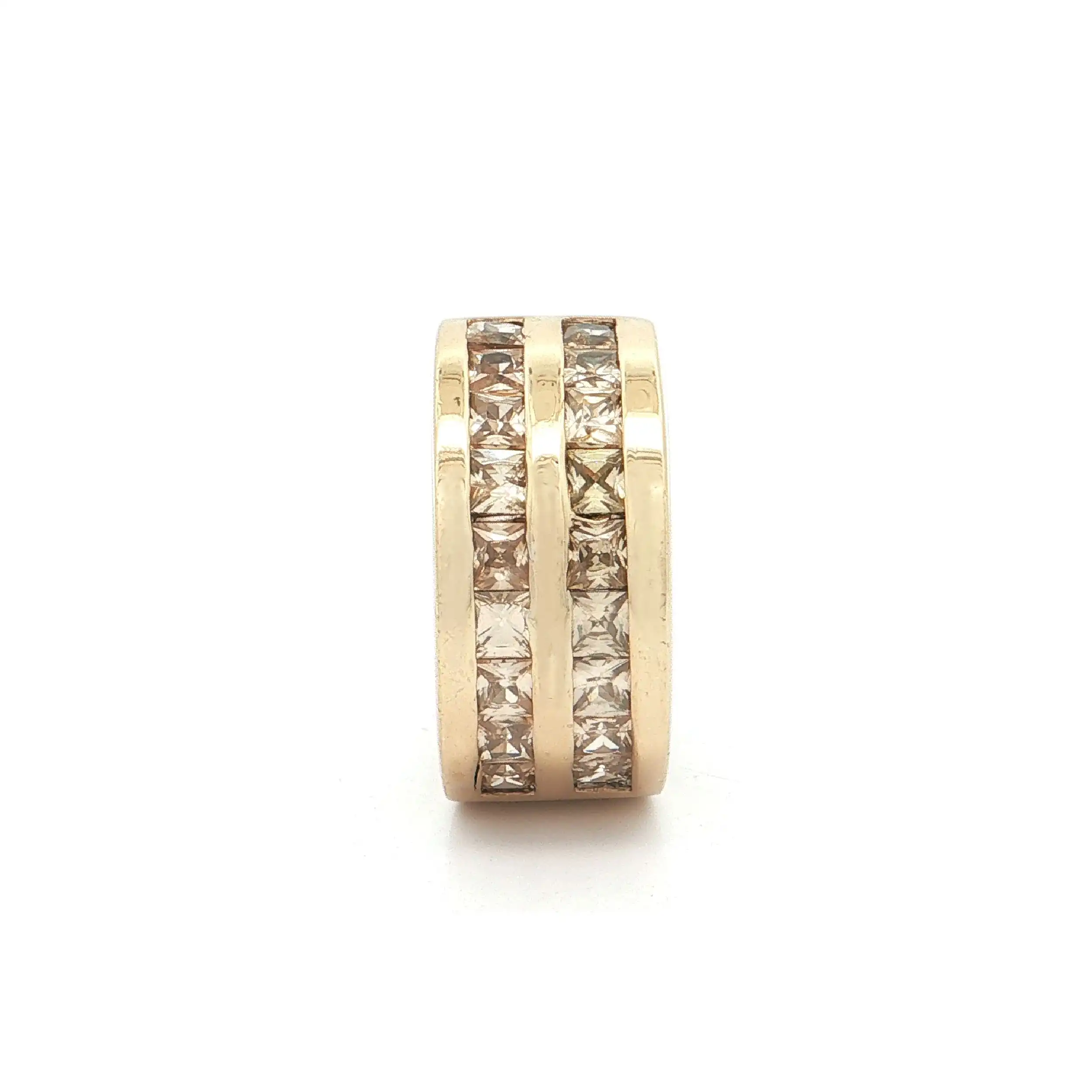 Ring Silber vergoldet mit Farbsteinen
