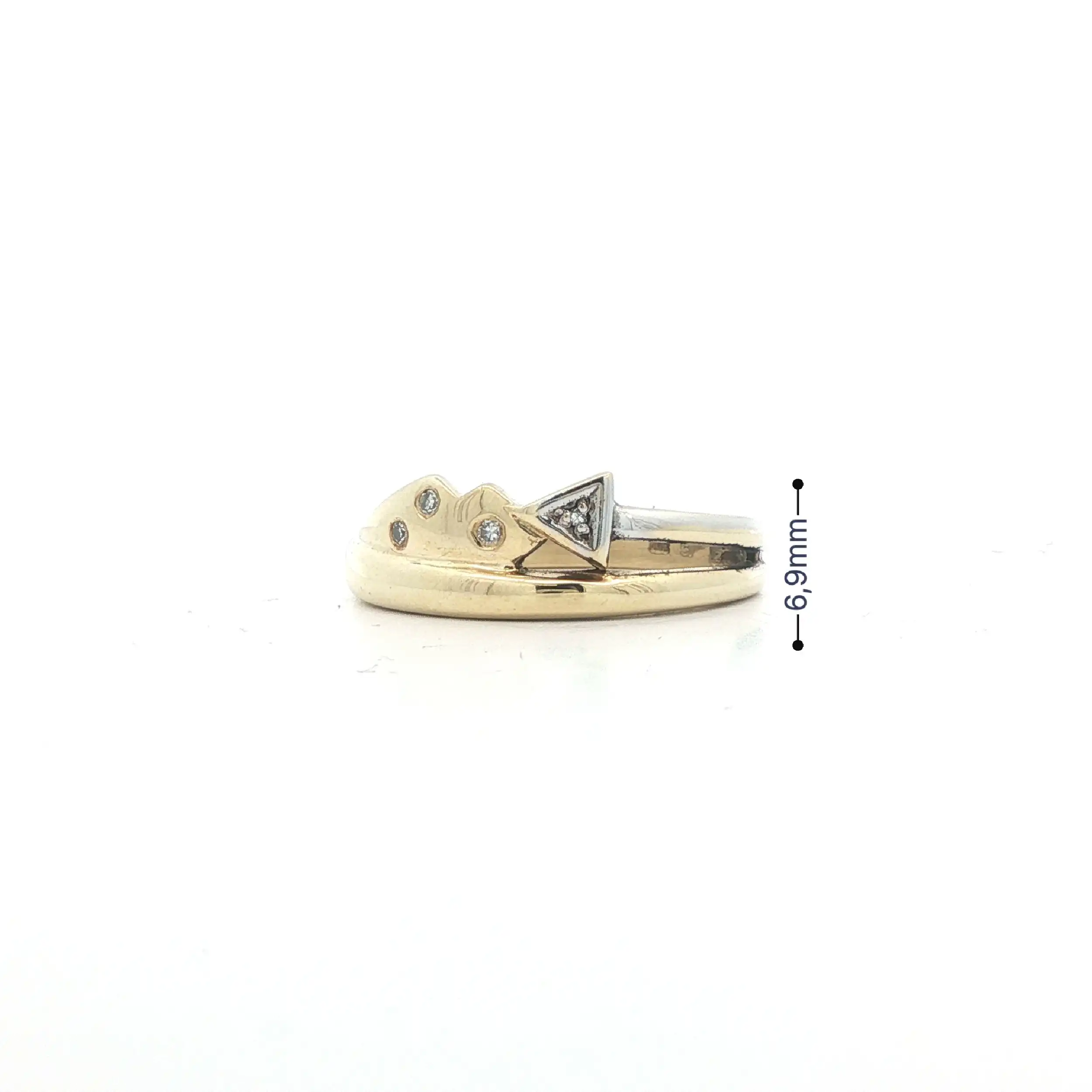 Ring Bicolor mit Diamanten Ring Bicolor mit Diamanten