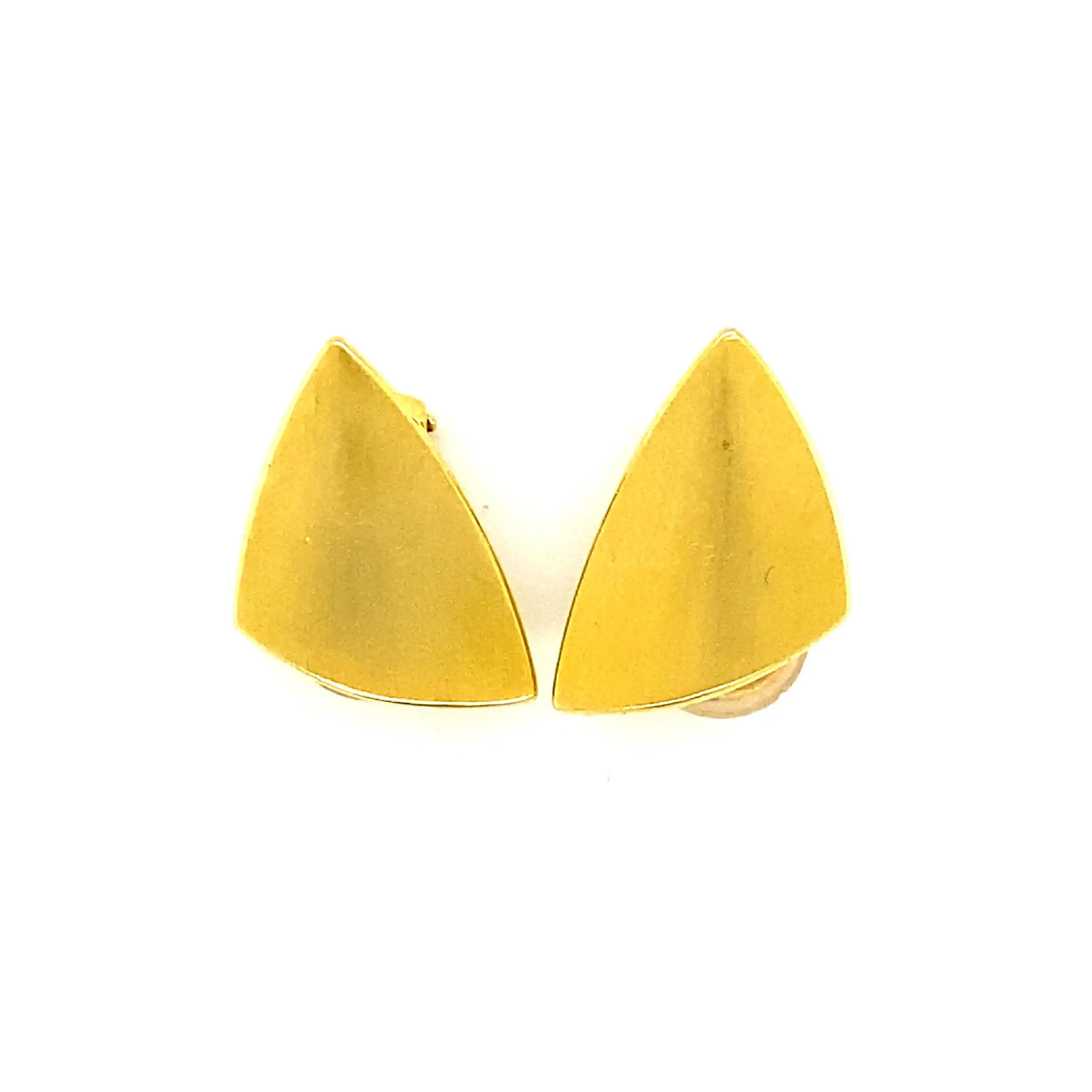 Ohrclips Gelbgold mattiert Ohrclips Gelbgold mattiert
