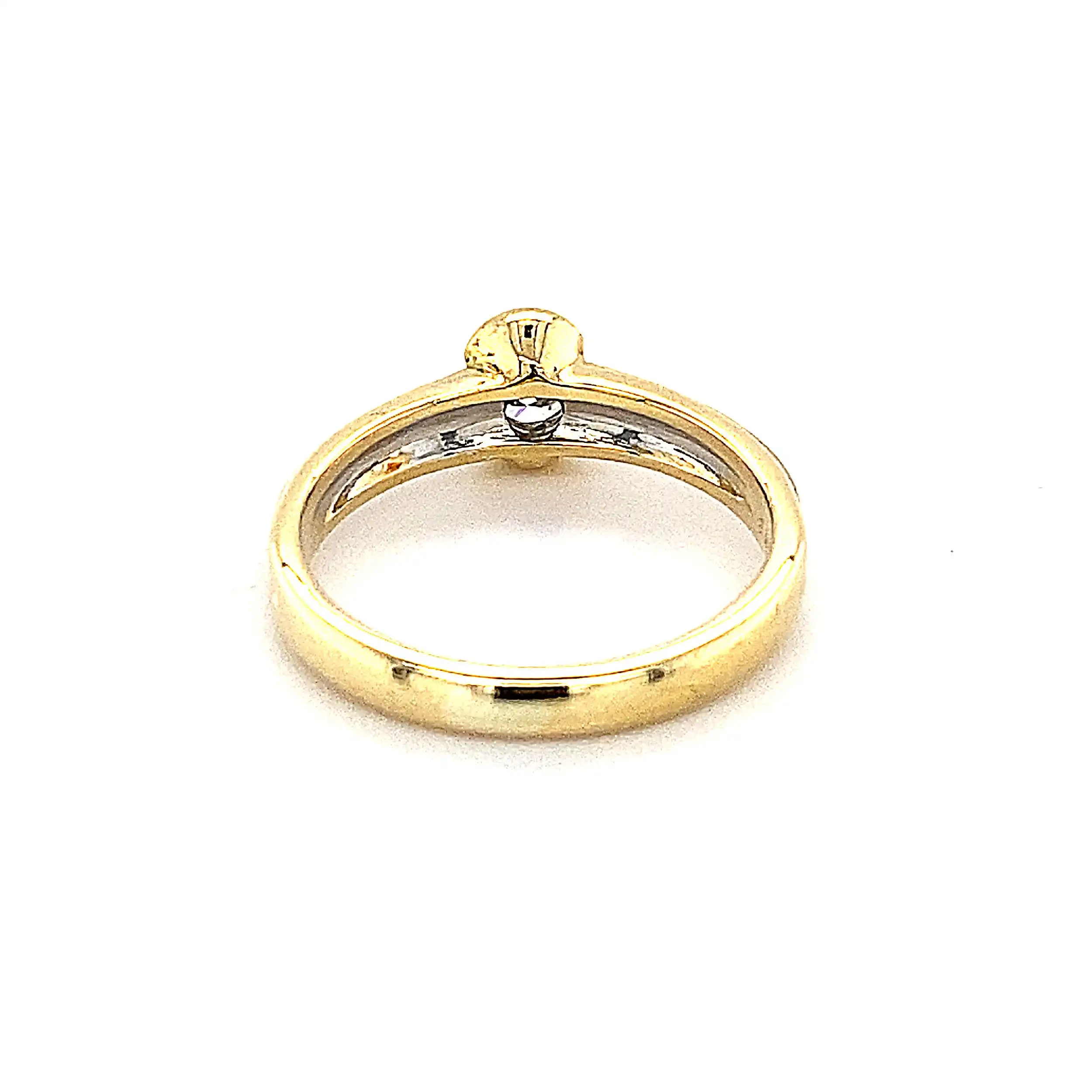 Ring Bicolor mit Brillant Ring Bicolor mit Brillant