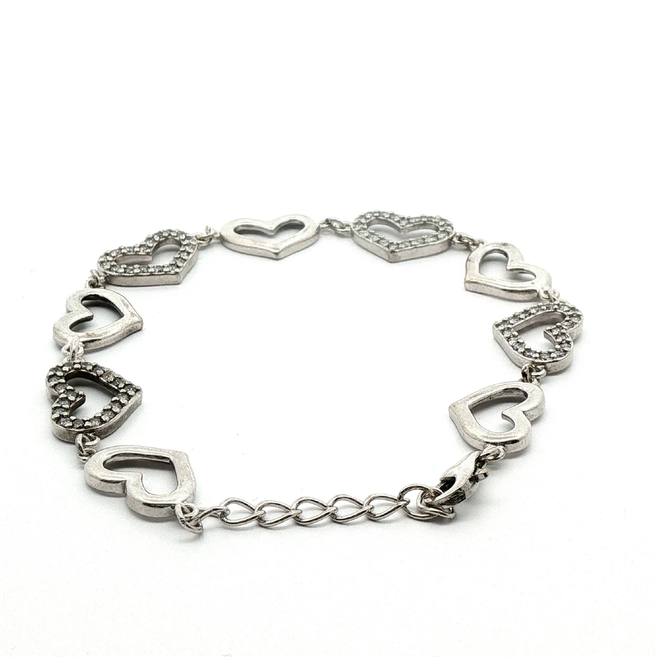 Armband Silber mit Herzchen