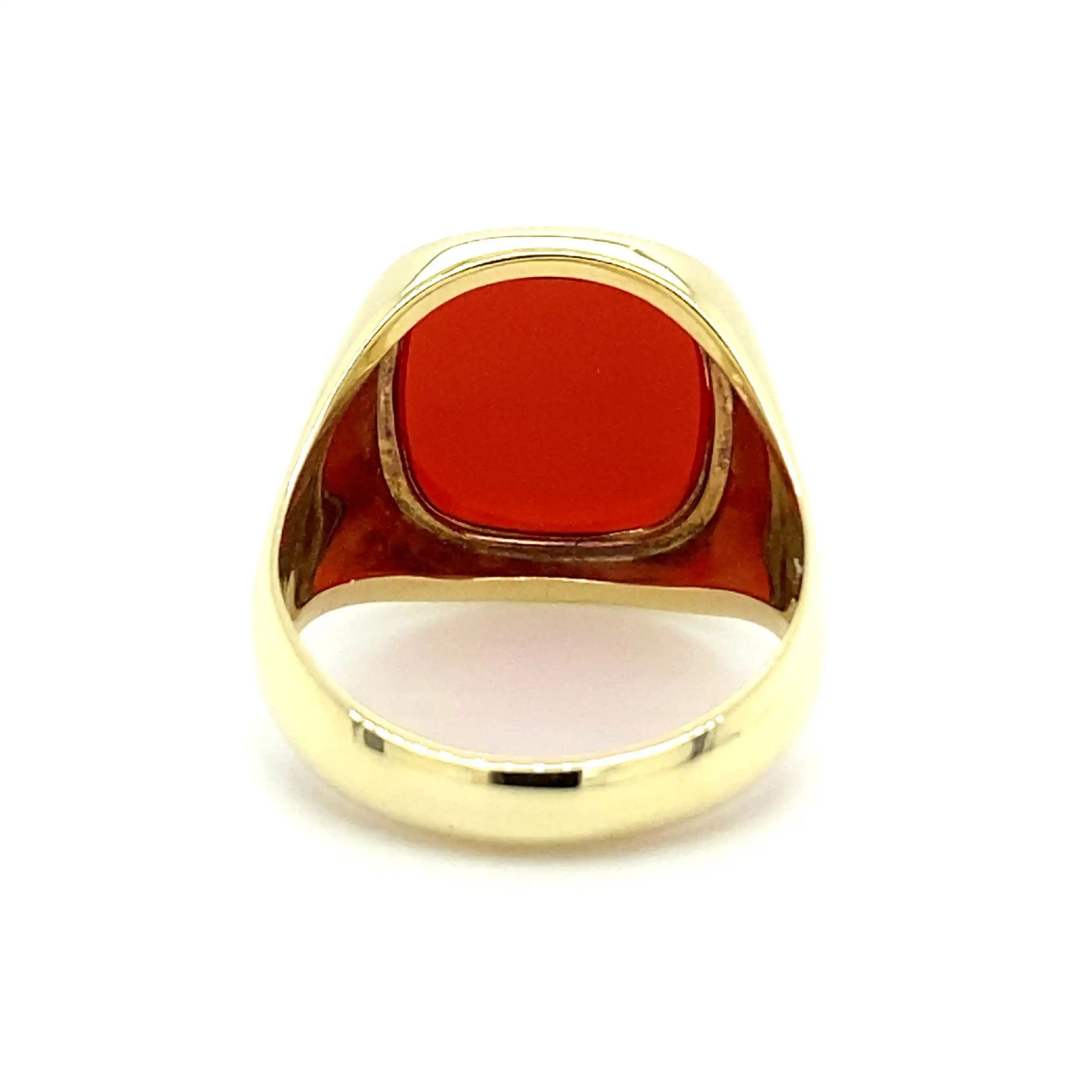 Ring Gelbgold mit Carneol