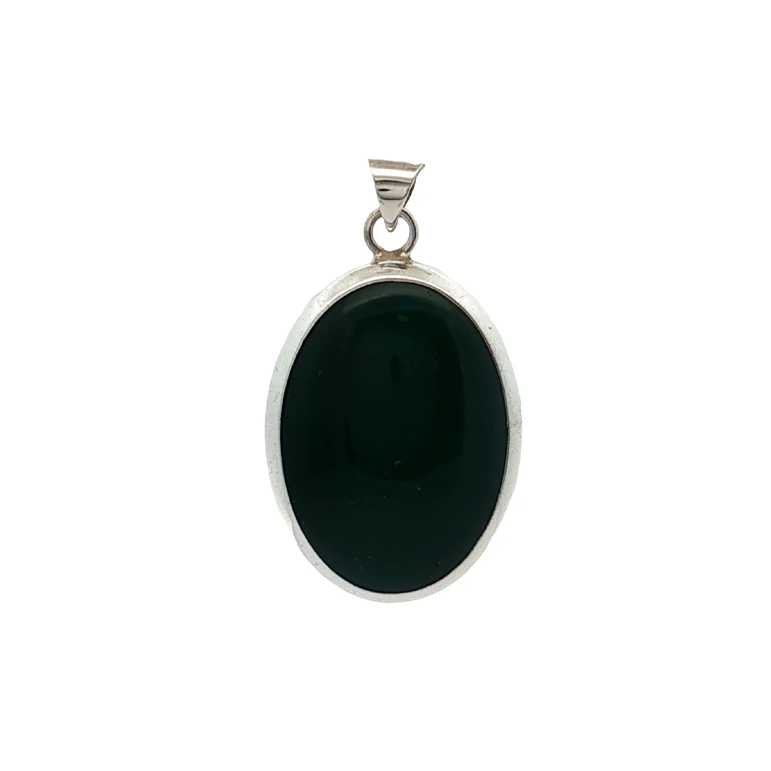 Anhänger Silber mit grünem Onyx Anhänger Silber mit grünem Onyx
