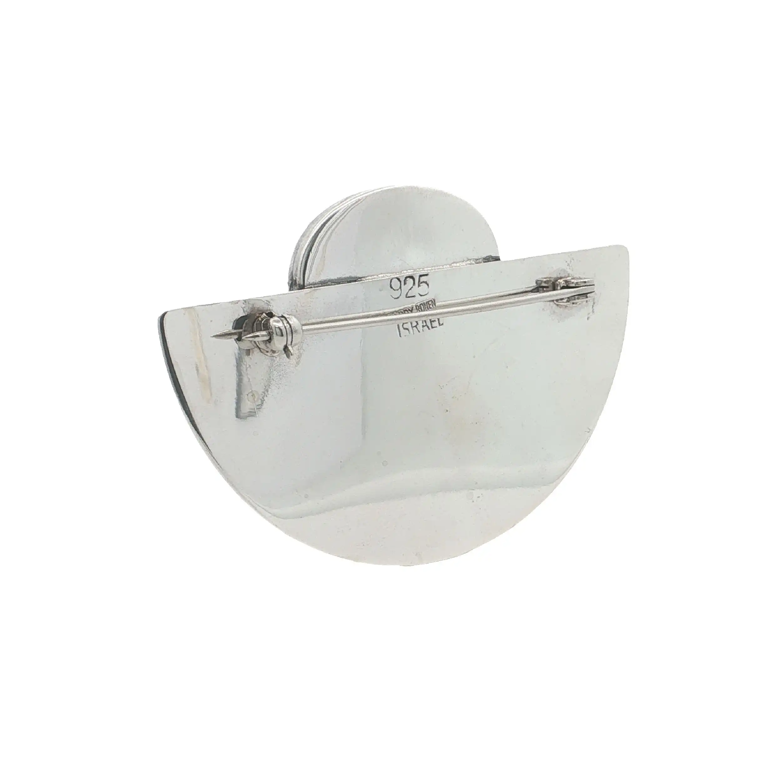 Brosche Silber mit Hämatit Brosche Silber mit Hämatit