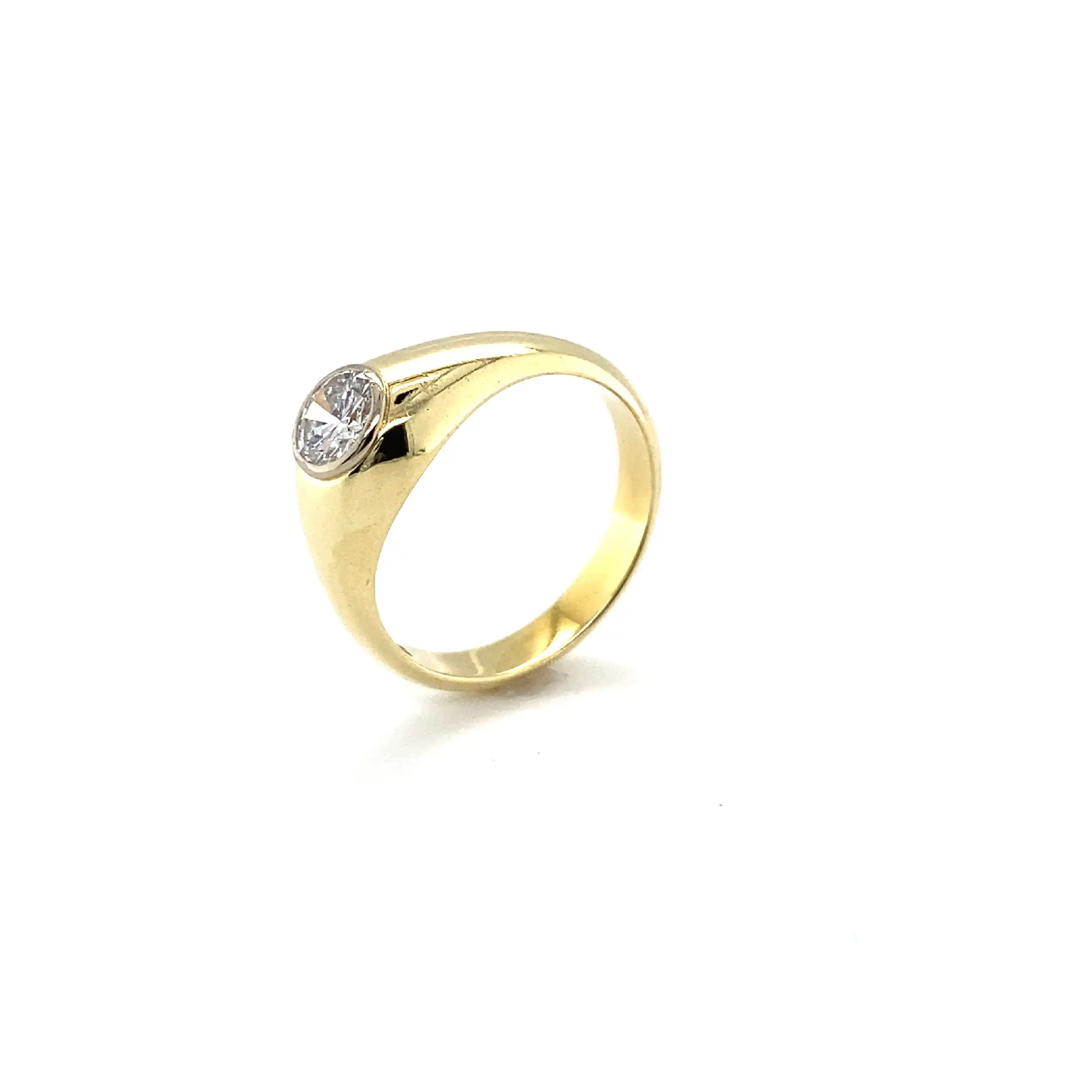 Ring Gelbgold mit Brillant Ring Gelbgold mit Brillant