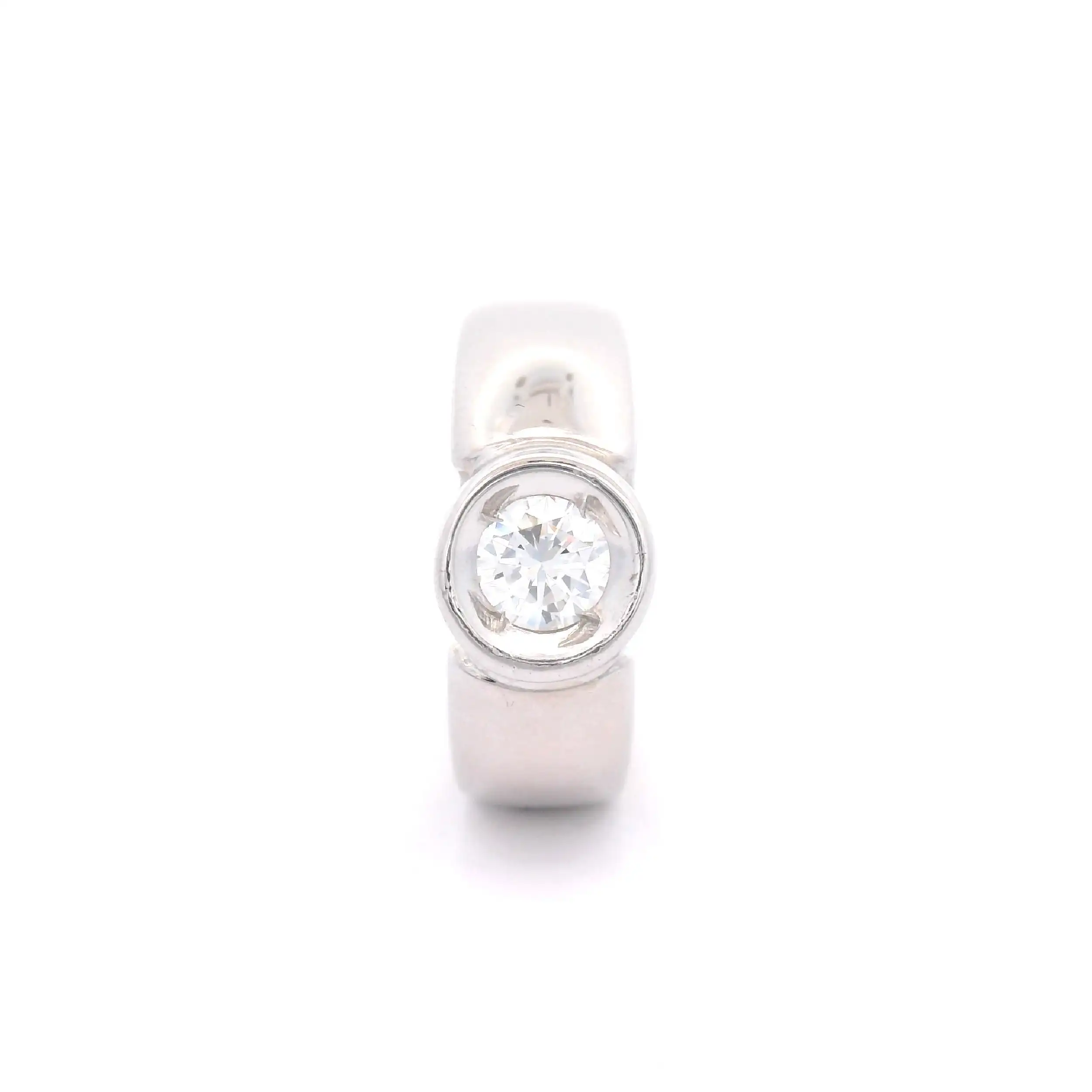 Ring Weißgold mit Brillant Ring Weißgold mit Brillant