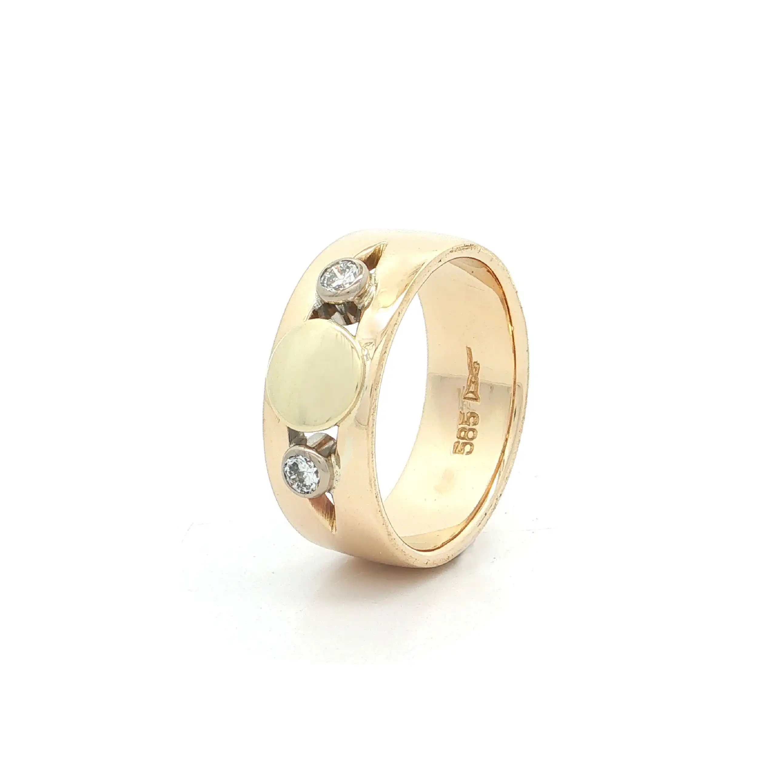 Ring Bicolor mit Brillanten