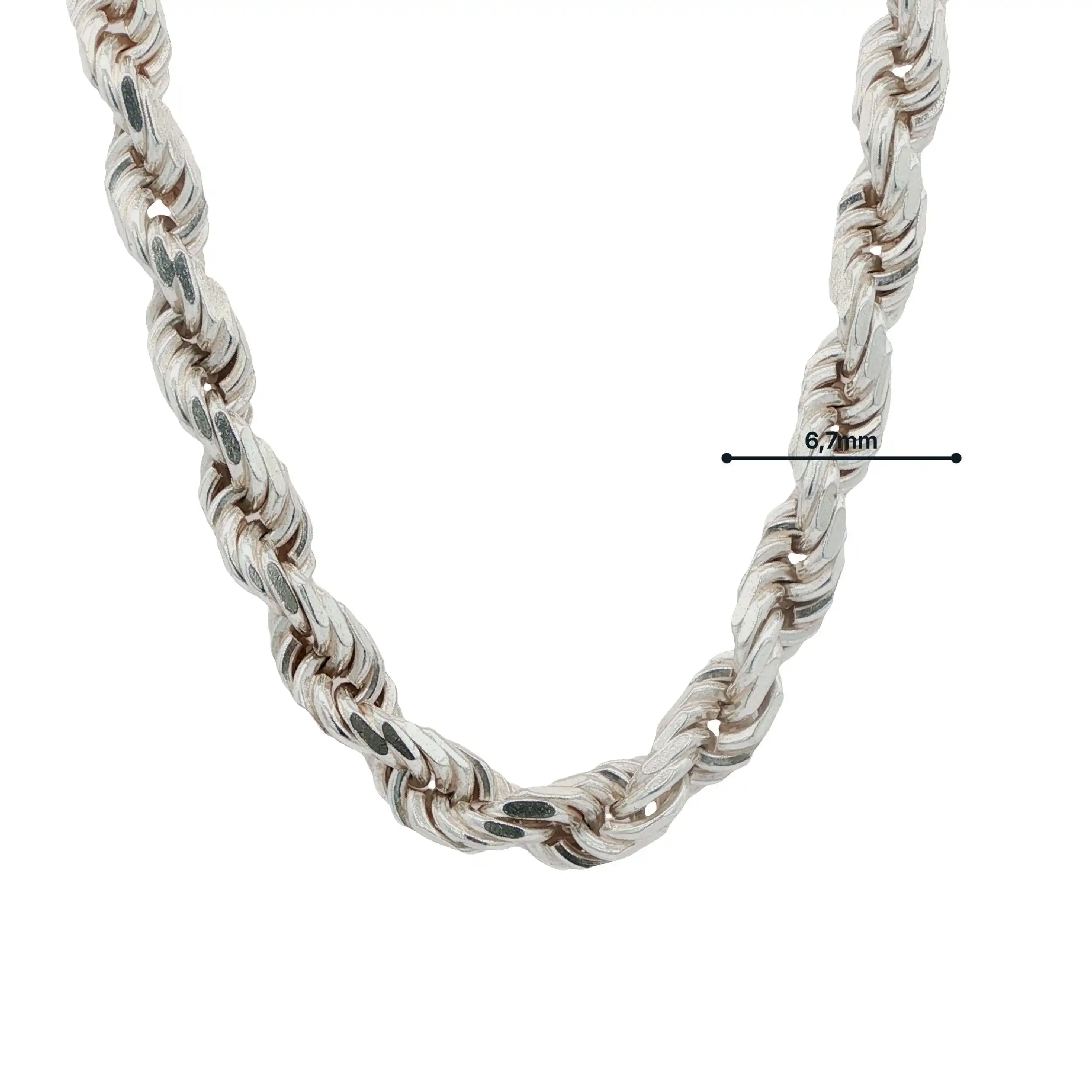 Kordelkette Silber