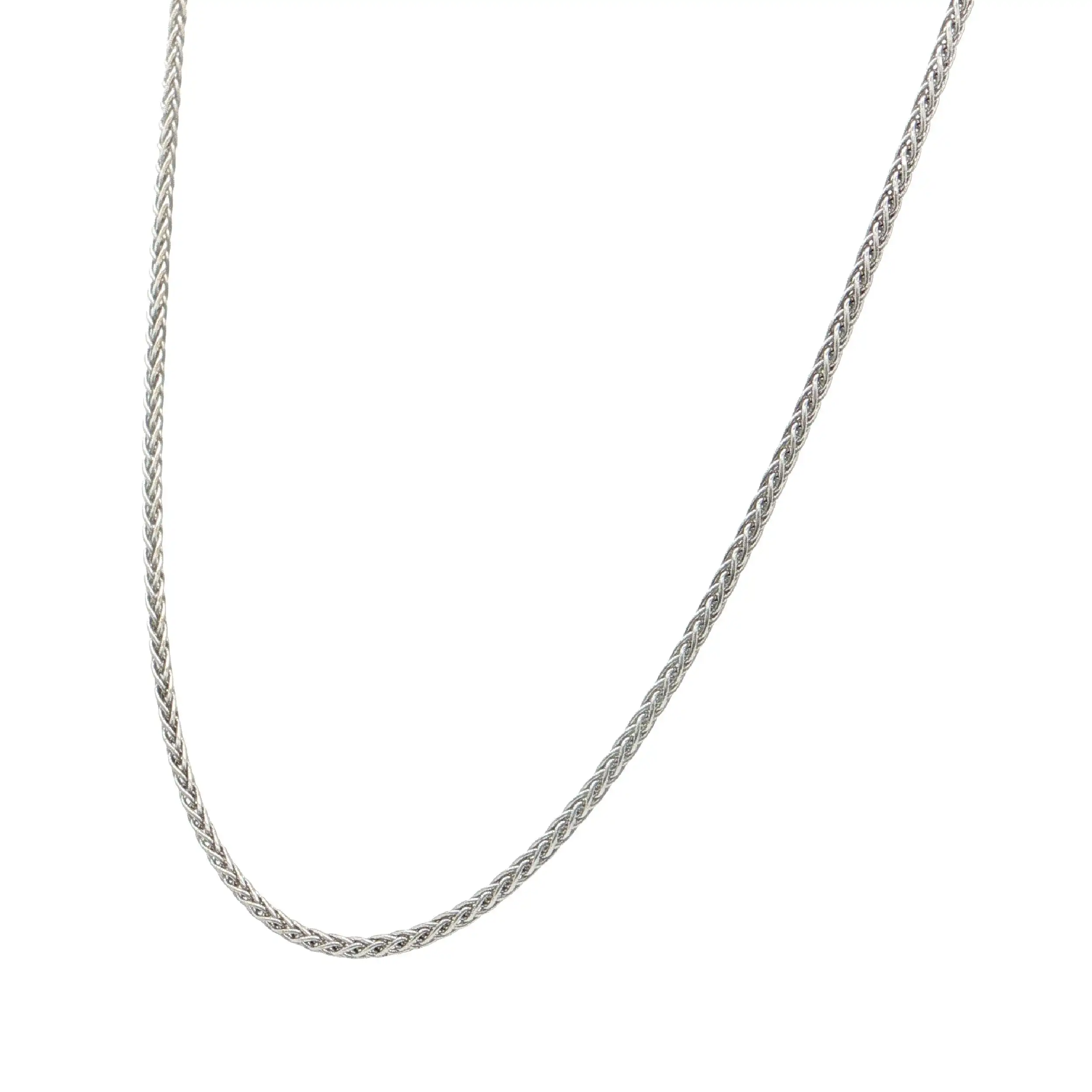 Zopfkette Weißgold Zopfkette Weißgold