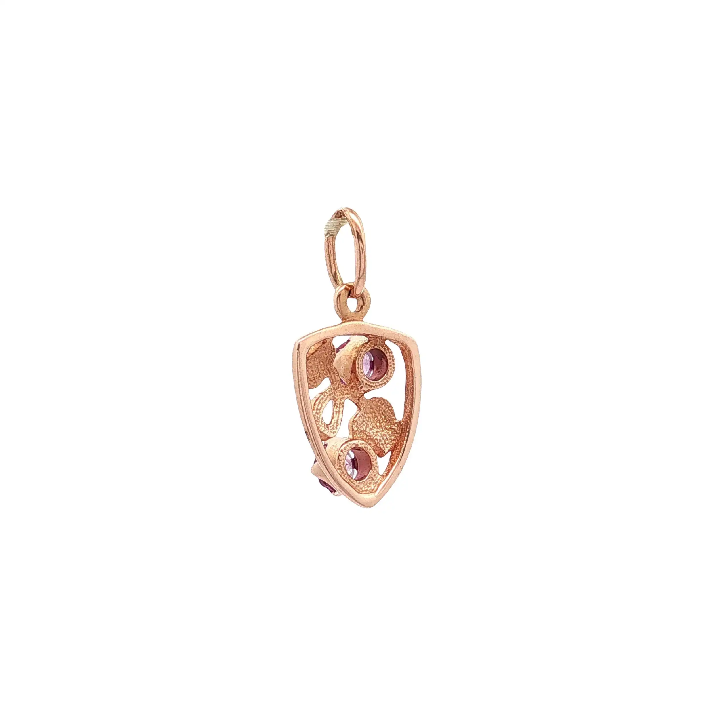 Anhänger Rotgold mit Amethyst Anhänger Rotgold mit Amethyst