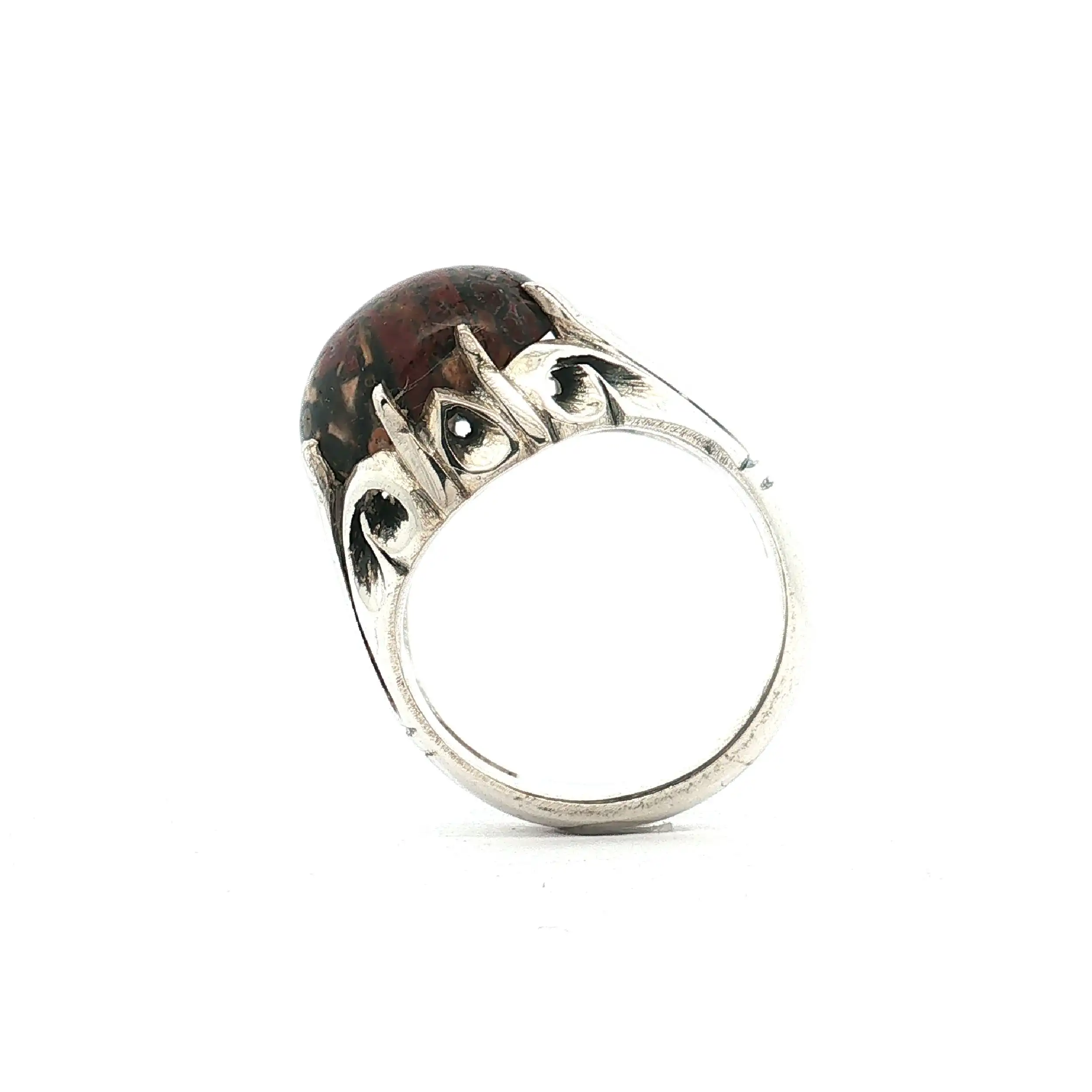 Ring Silber mit Ozean-Jaspis