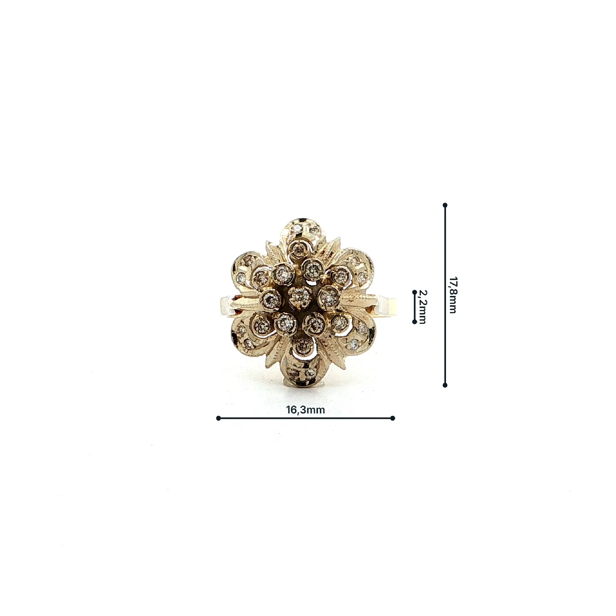 Ring Gelbgold mit Brillanten