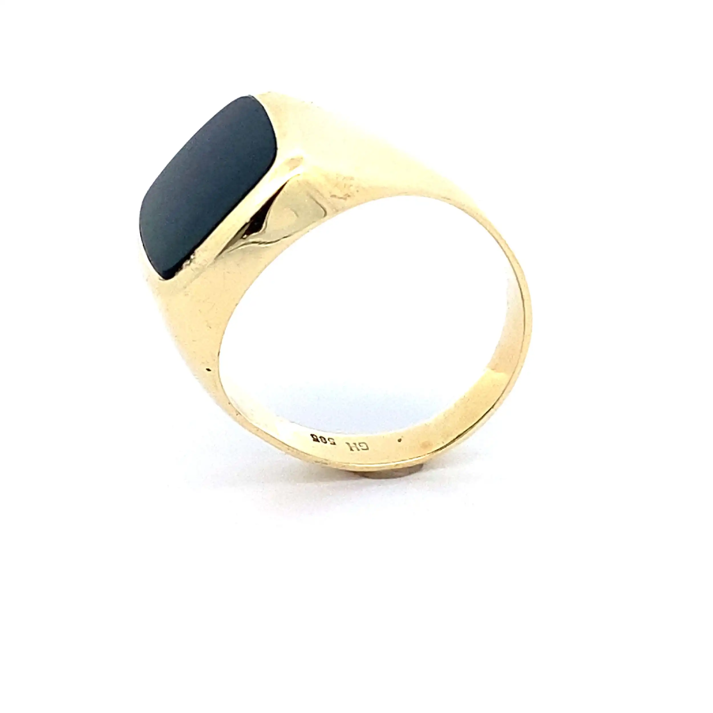 Ring Gelbgold mit Onyx