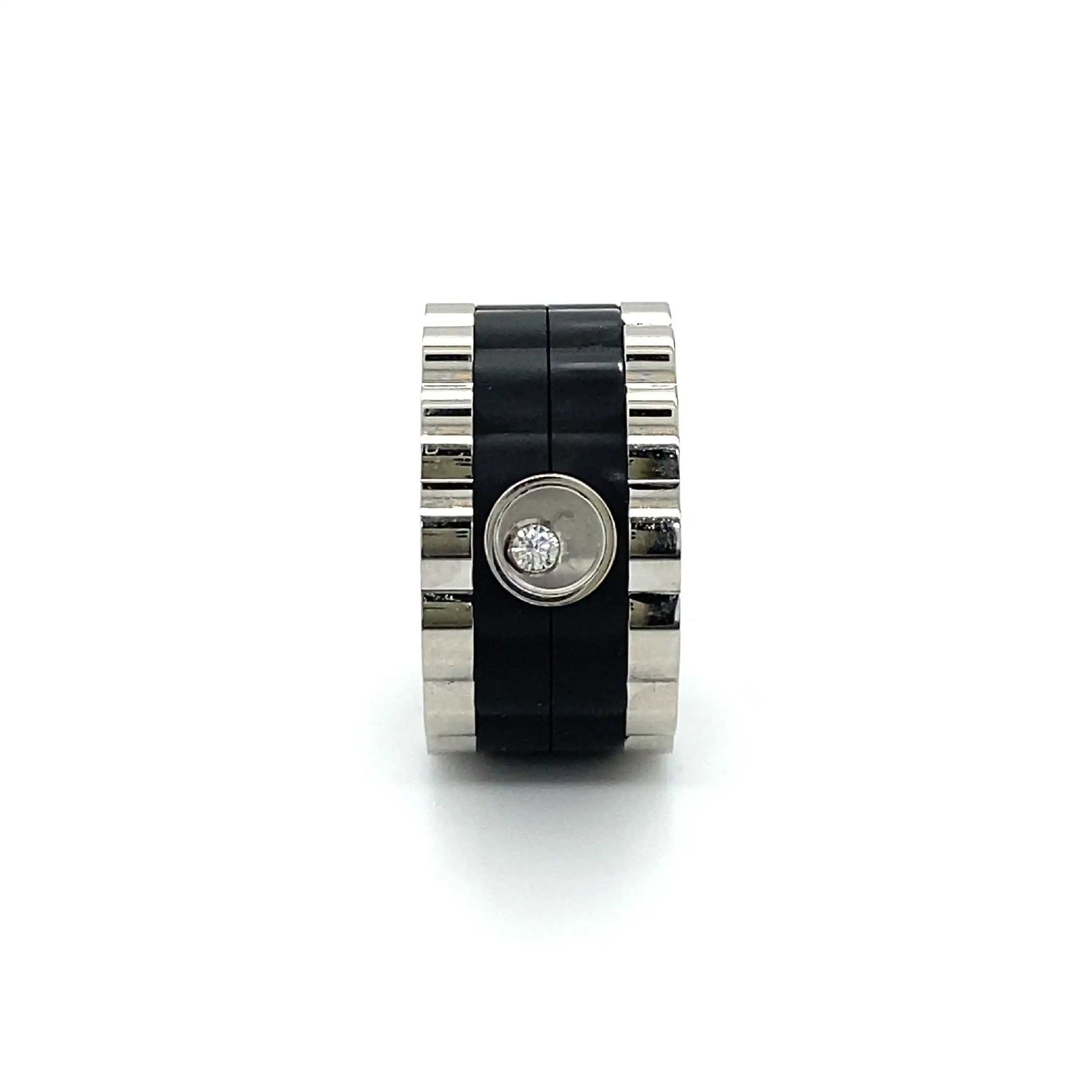 Ring Chopard Stahl Happy Sport Referenz 827692 mit Quittung Ring Chopard Stahl Happy Sport Referenz 827692 mit Quittung