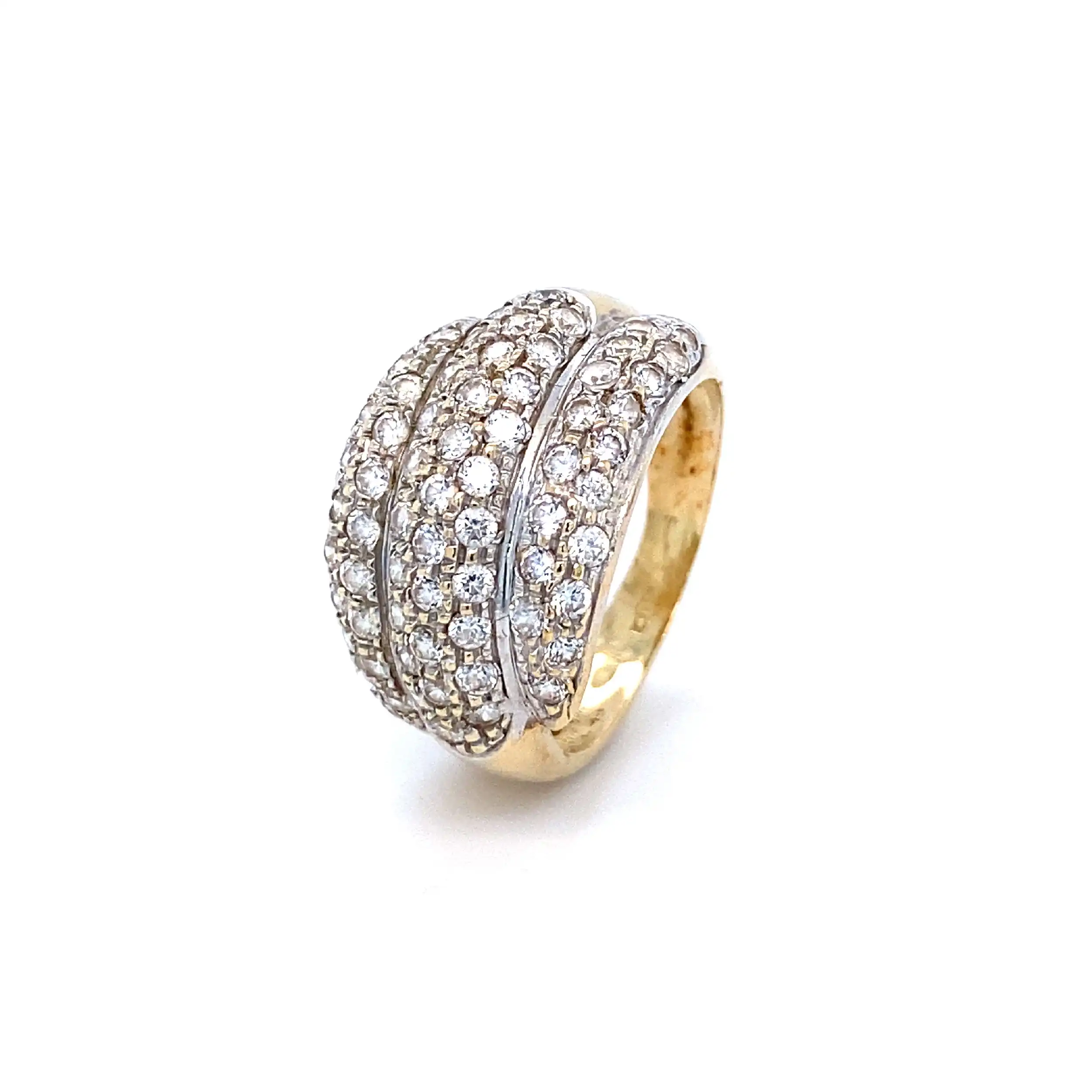 Ring Bicolor mit Zirkonia