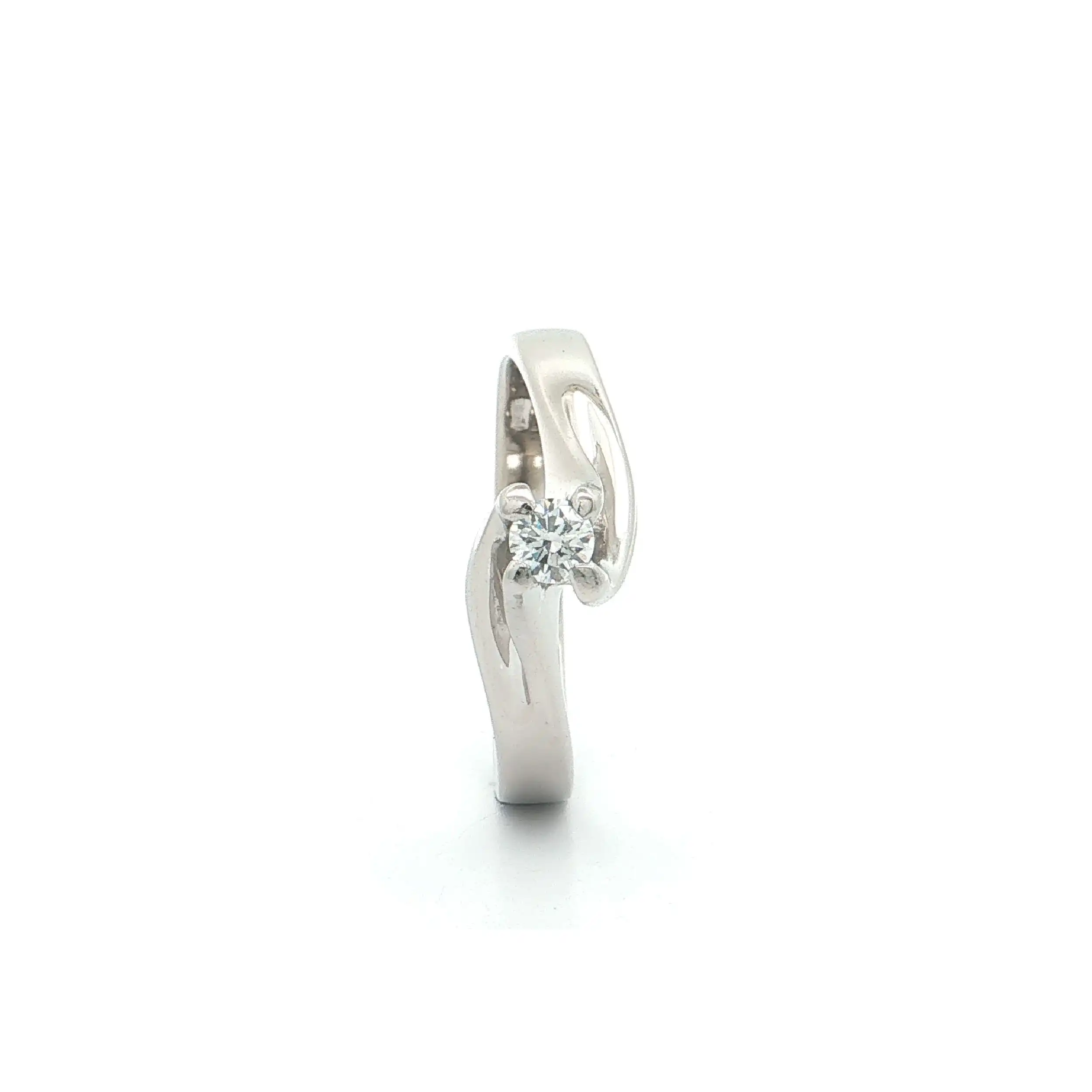 Solitärring Weißgold mit Brillant