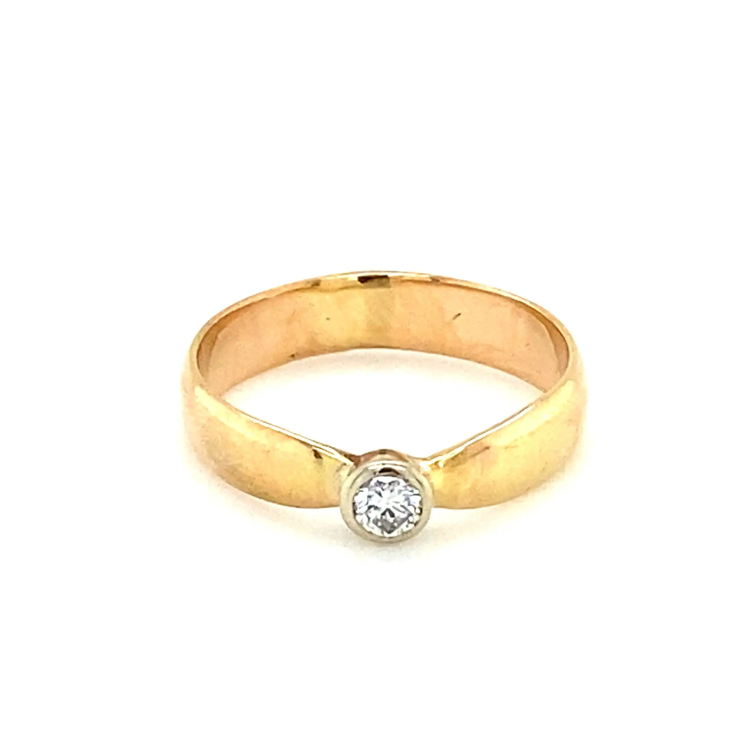 Ring Gelbgold mit Brillant Ring Gelbgold mit Brillant