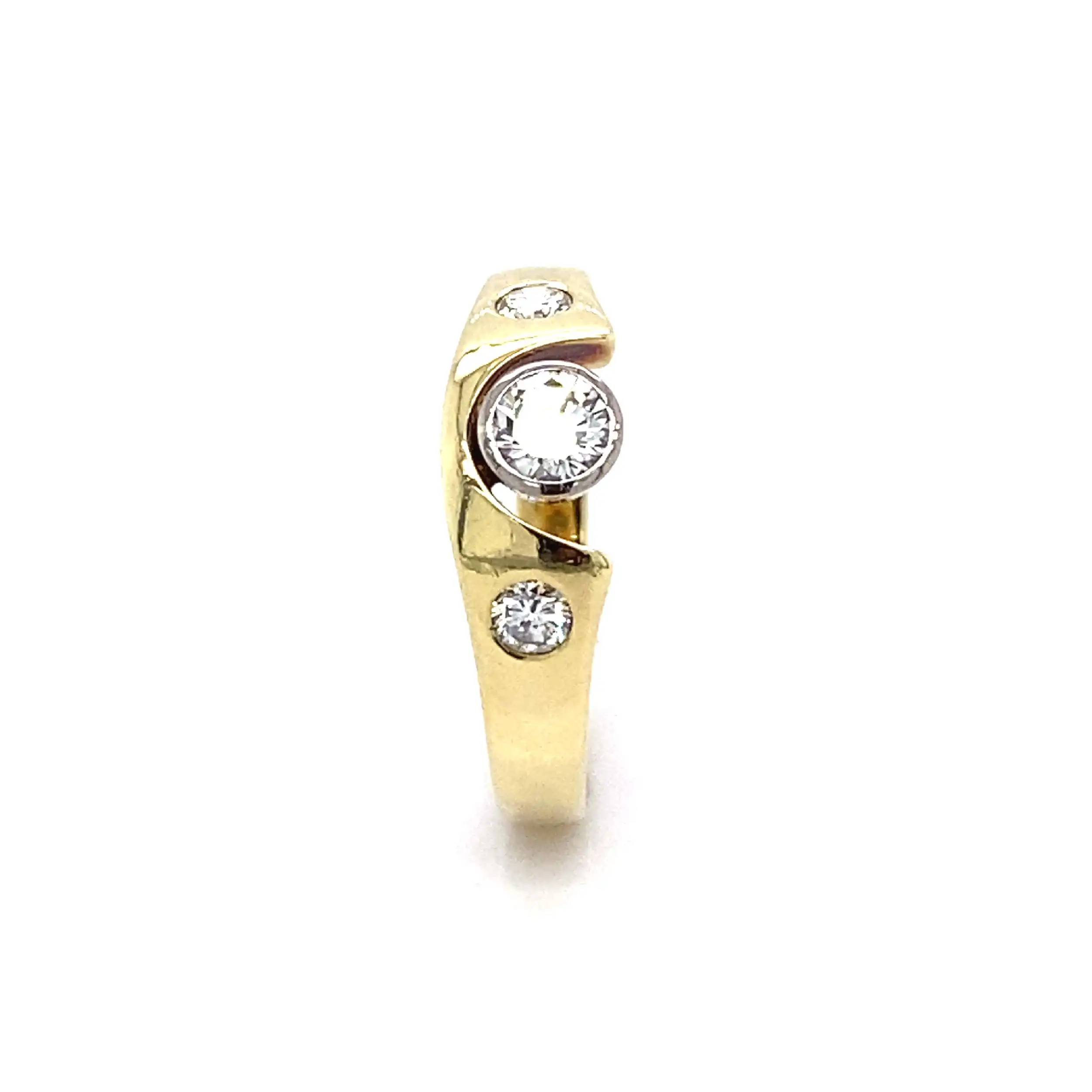 Ring Bicolor mit Brillanten Ring Bicolor mit Brillanten