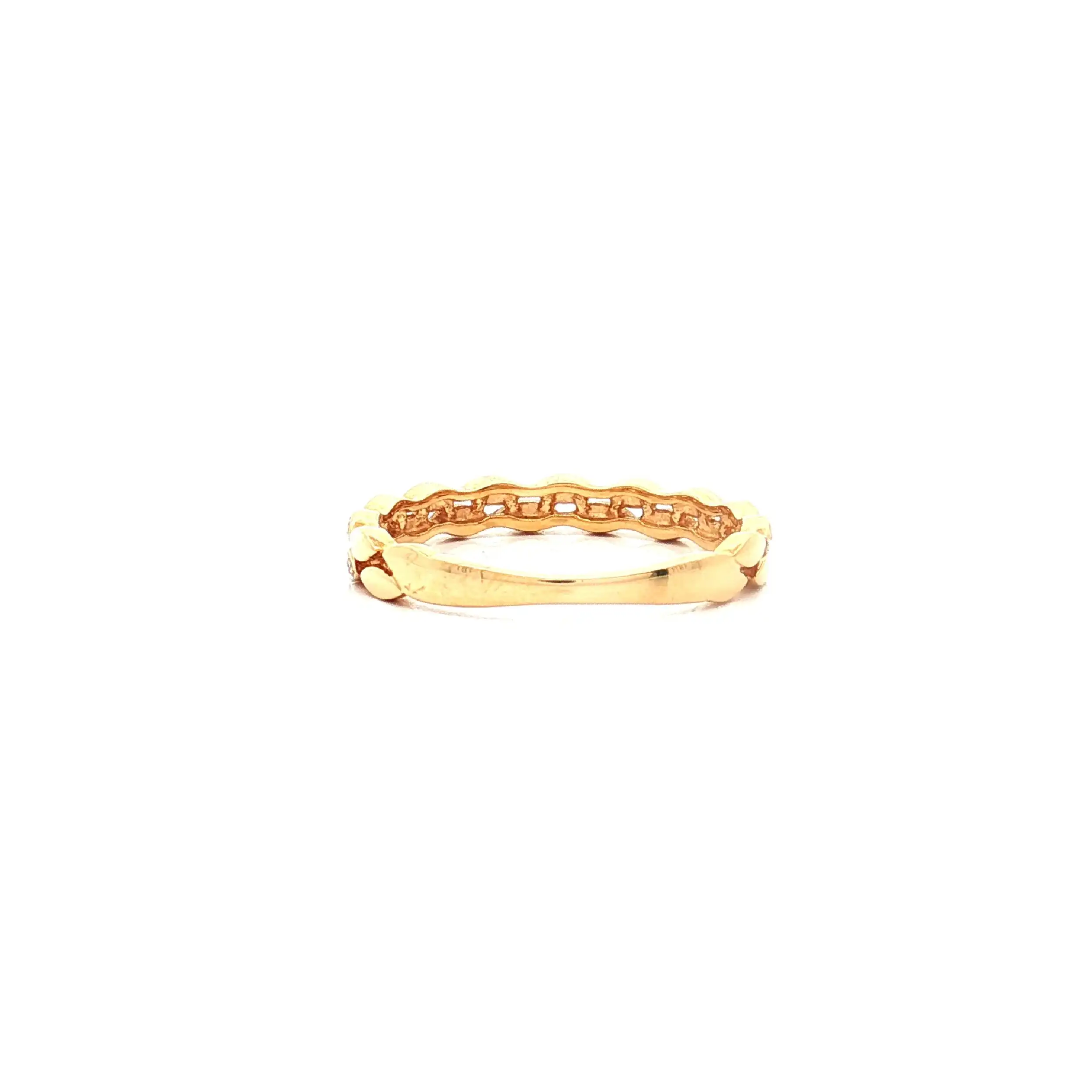 Halbmemoryring Gelbgold mit Brillanten Halbmemoryring Gelbgold mit Brillanten