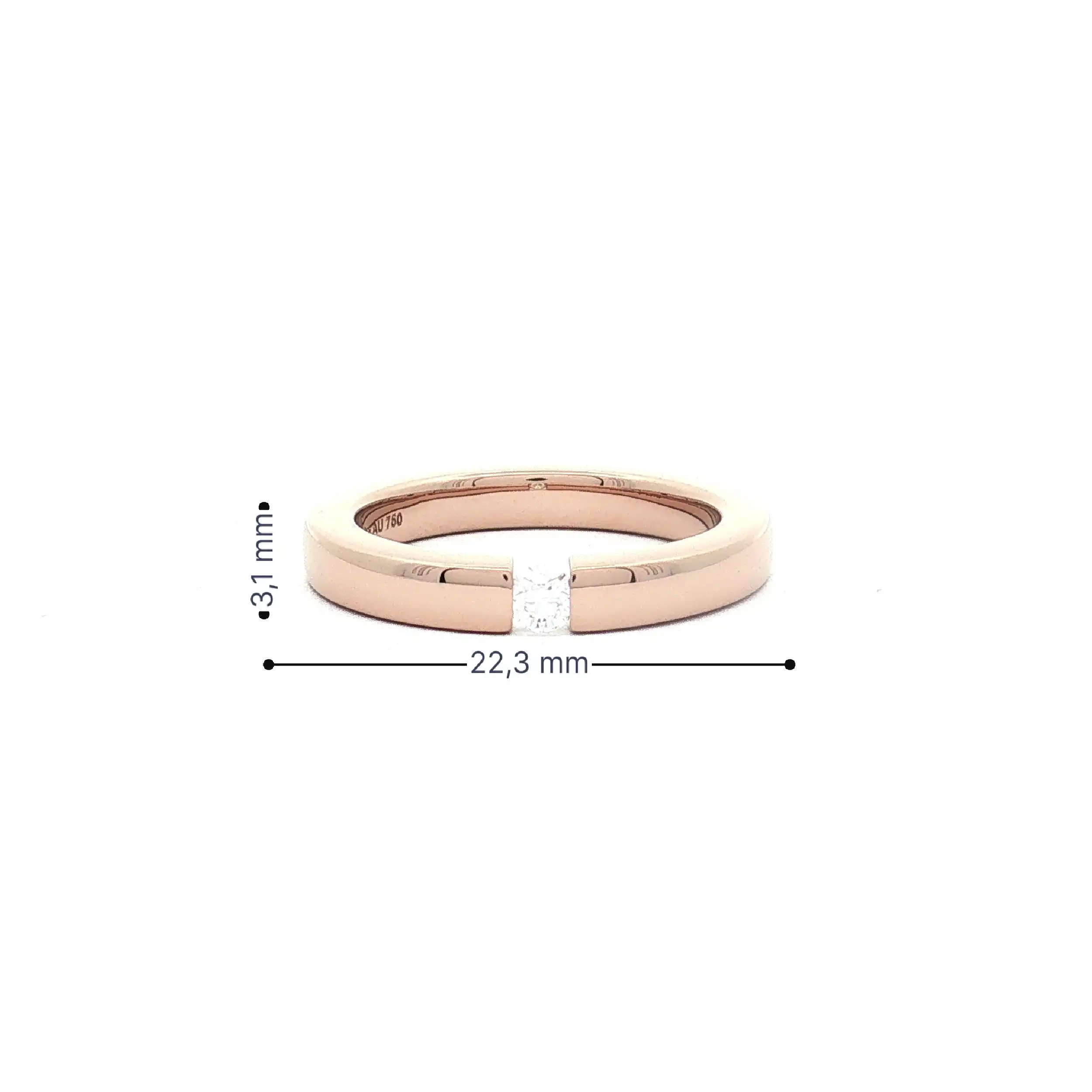 Spannring Rosewood Niessing Balance mit Brillanten Spannring Rosewood Niessing Balance mit Brillanten