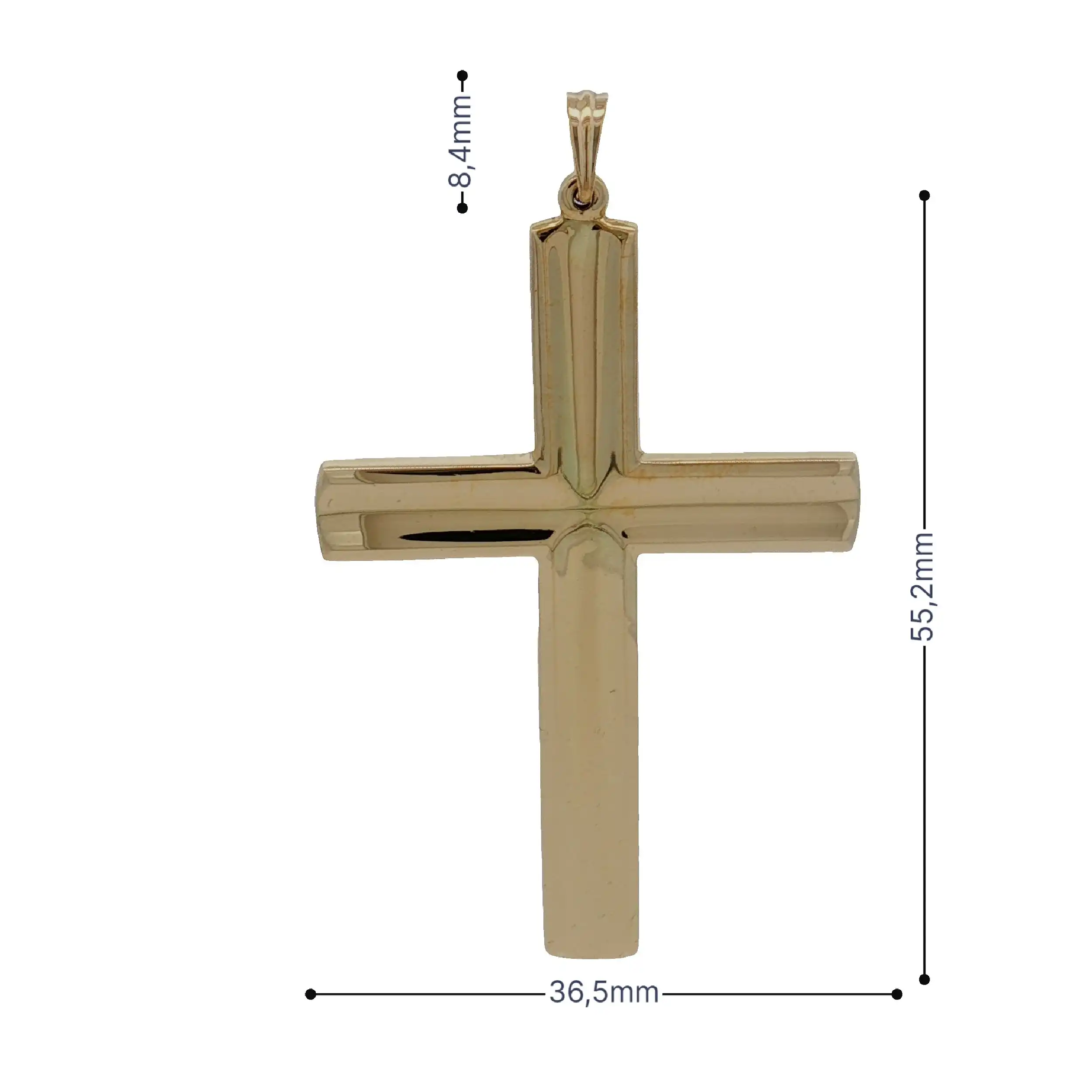 Anhänger Gelbgold Kreuz